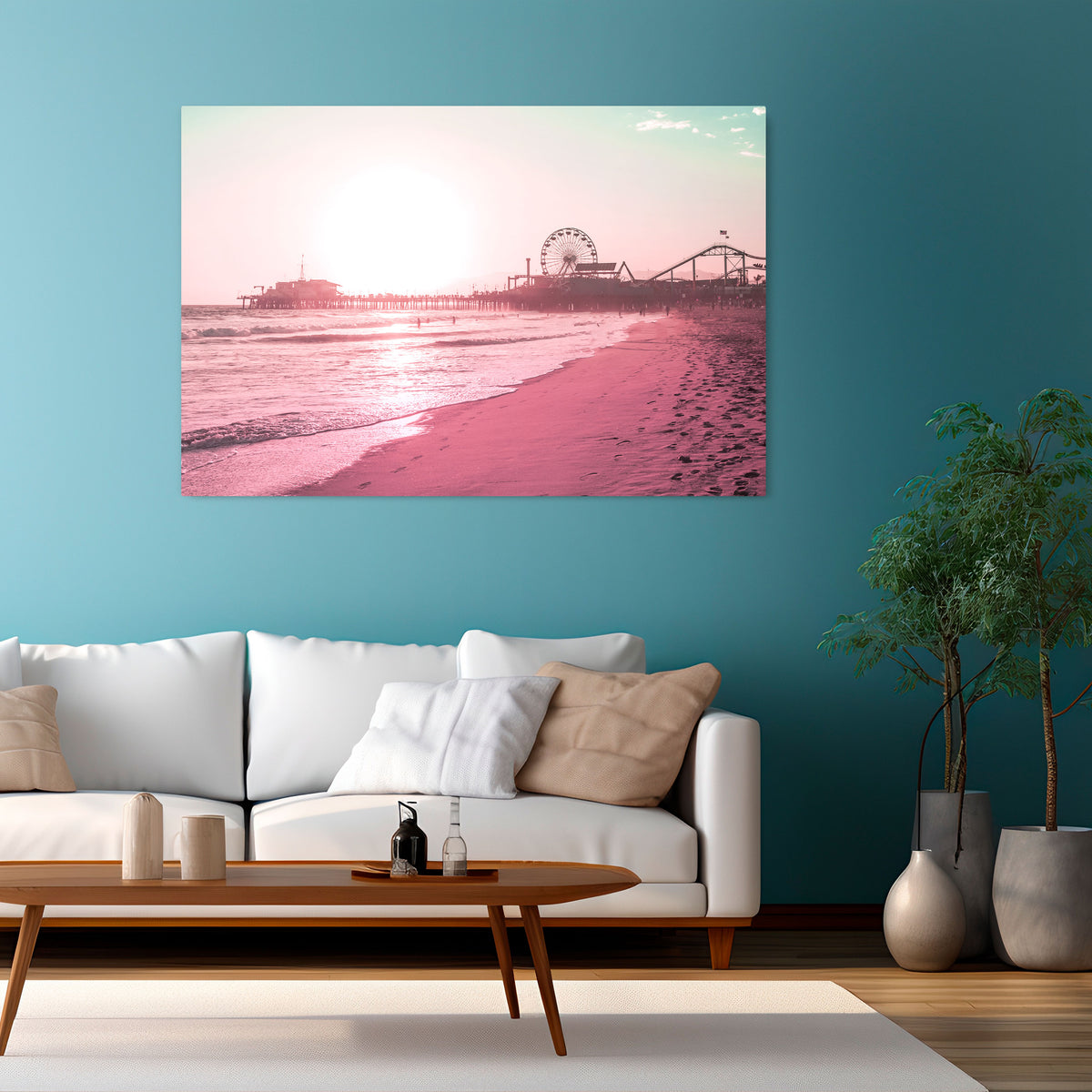 PASTEL COAST VIBES Poziomy obraz na płótnie