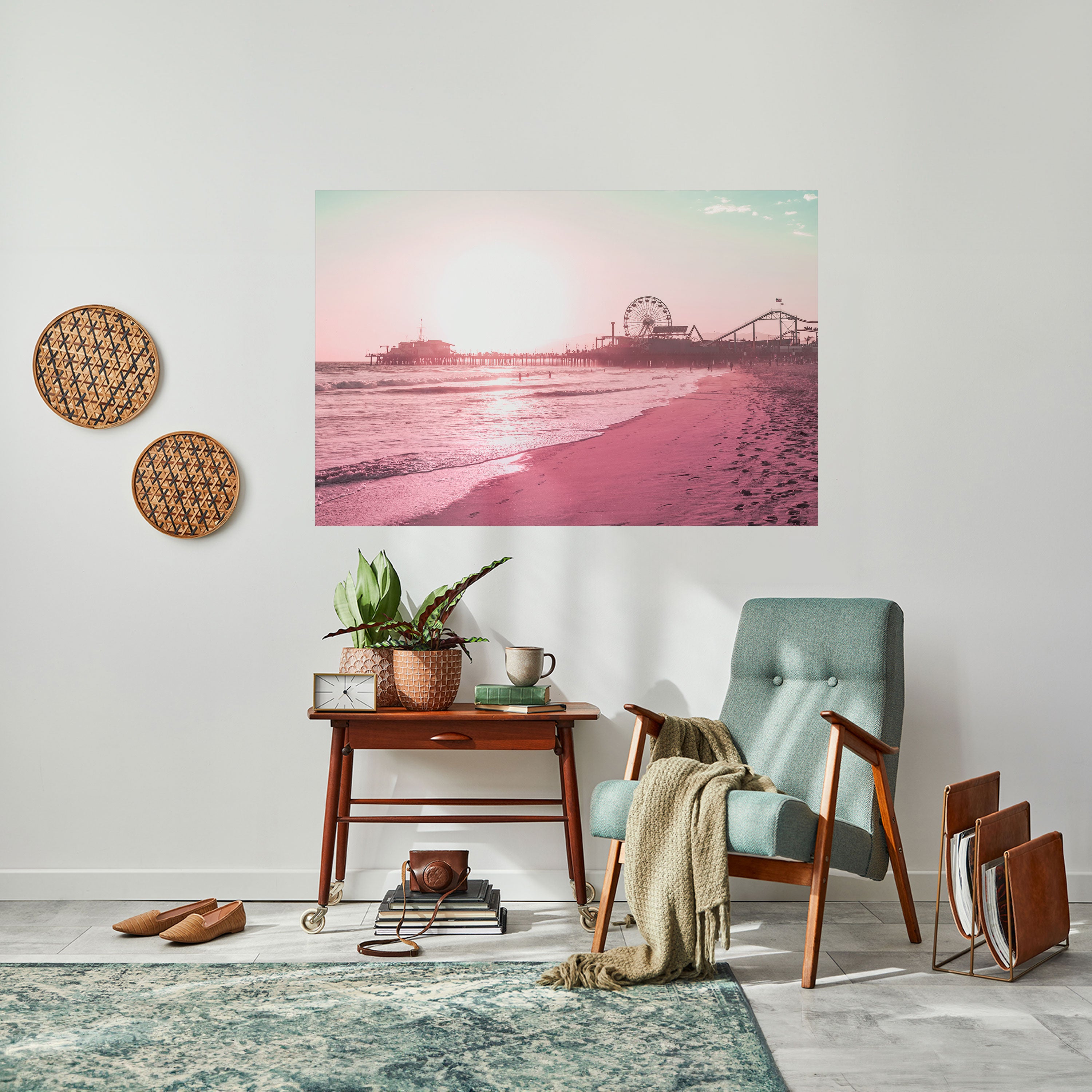 PASTEL COAST VIBES Naklejka/Plakat poziomy