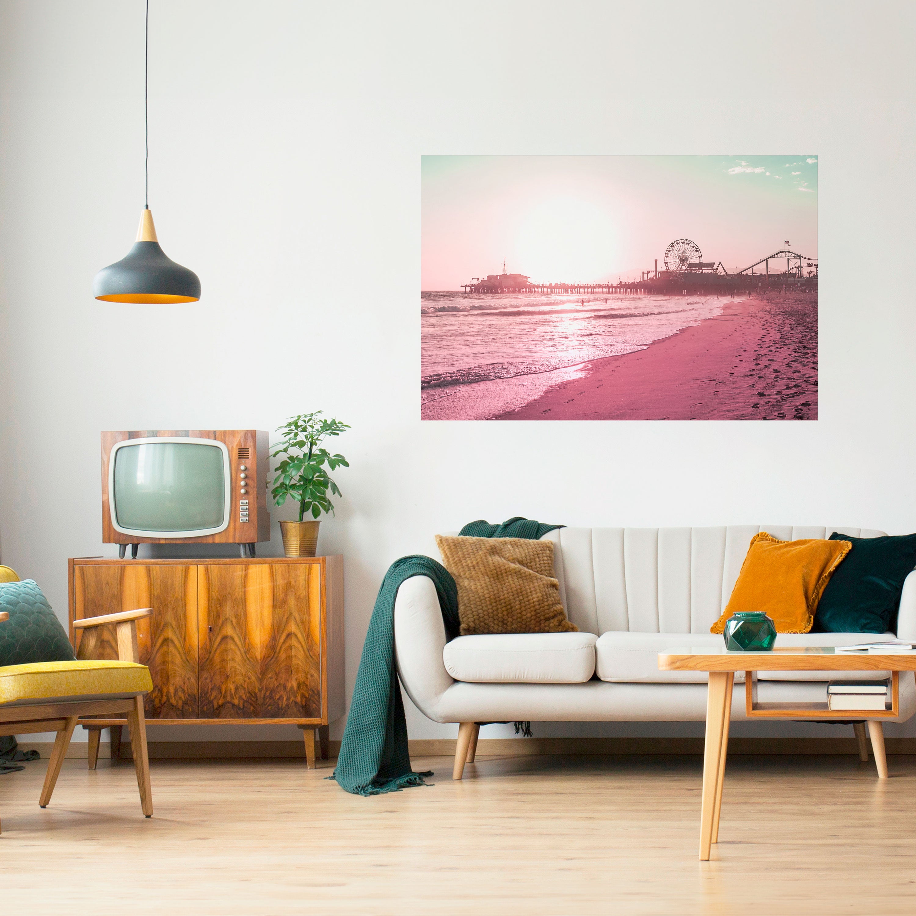 PASTEL COAST VIBES Naklejka/Plakat poziomy