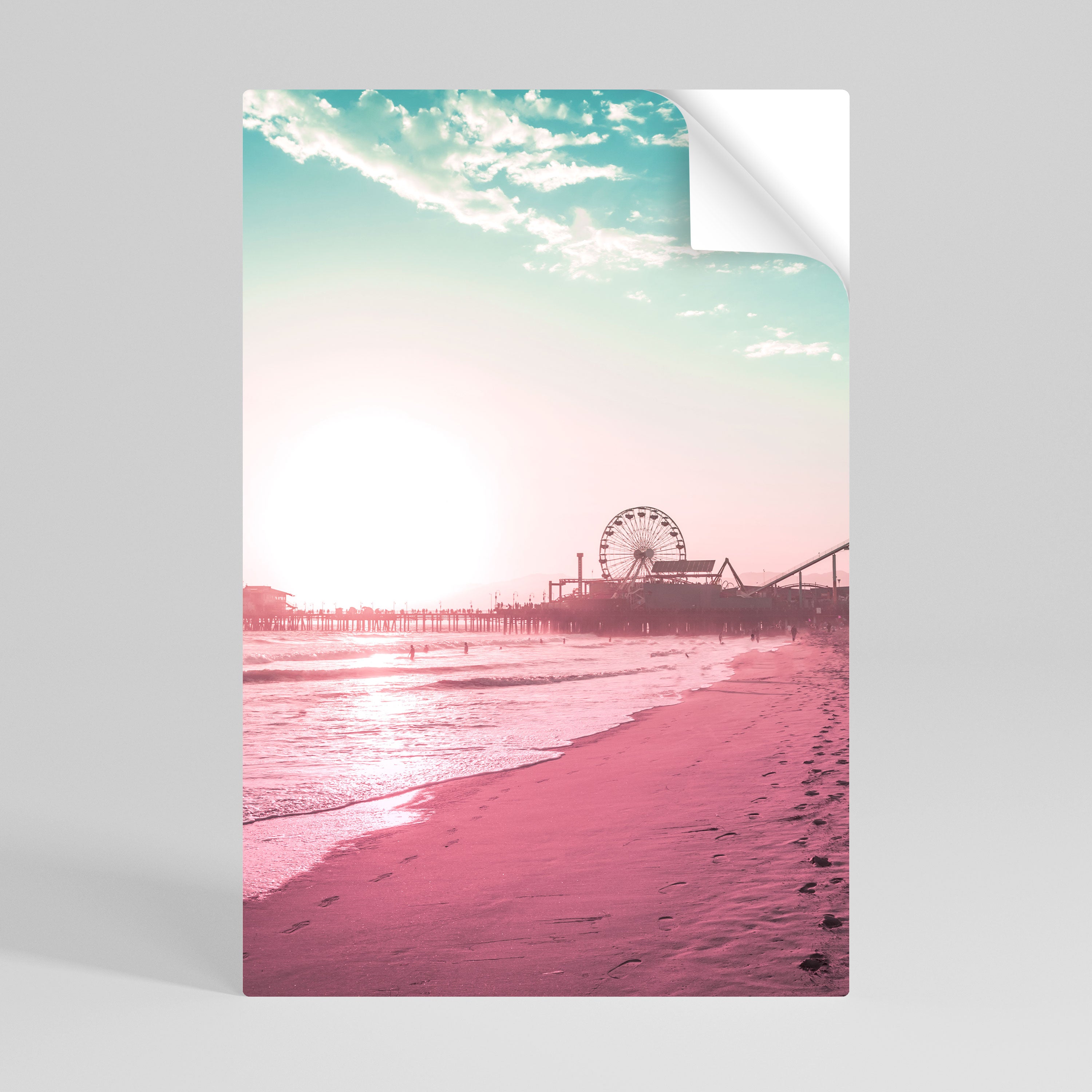 PASTEL COAST VIBES Naklejka/Plakat pionowy