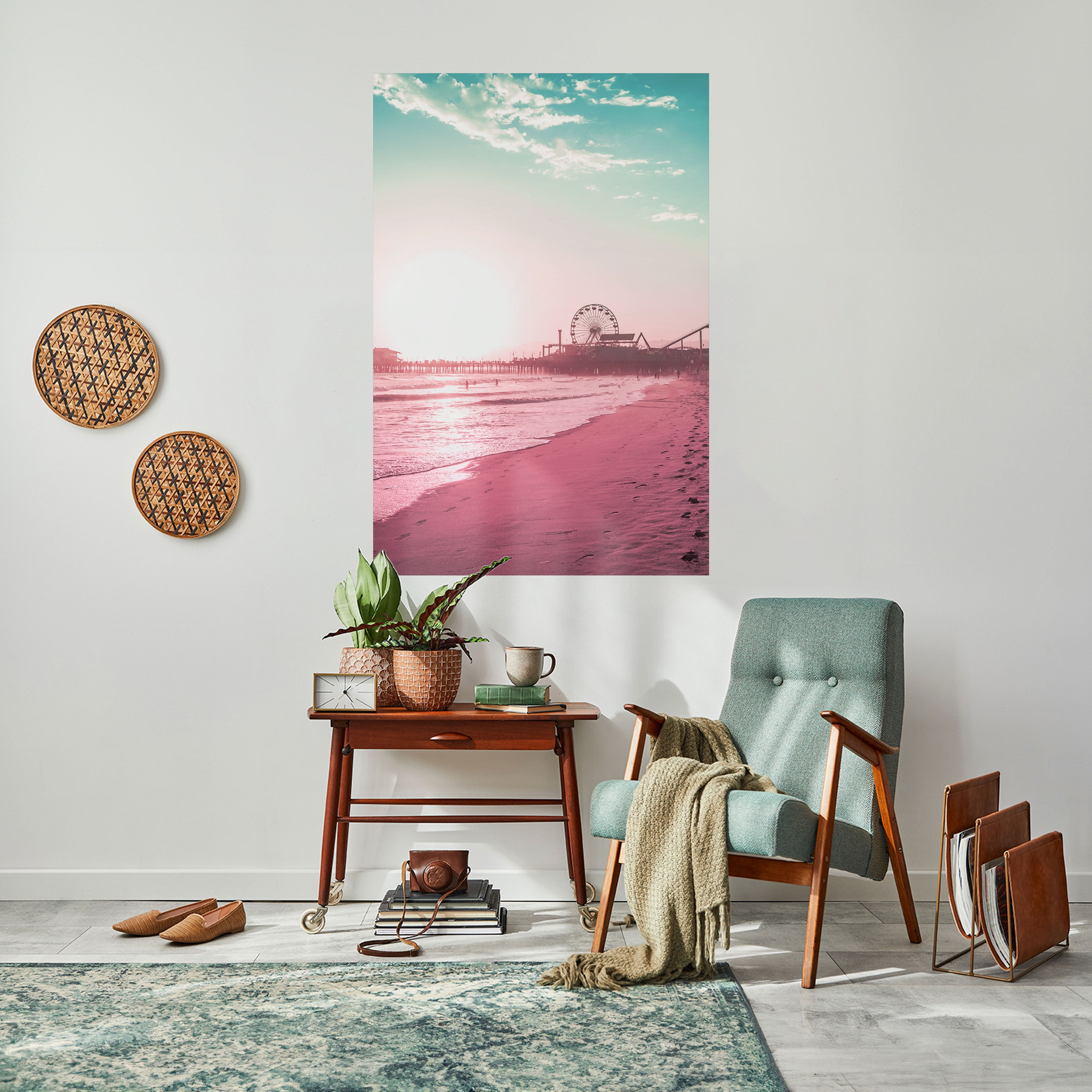PASTEL COAST VIBES Naklejka/Plakat pionowy