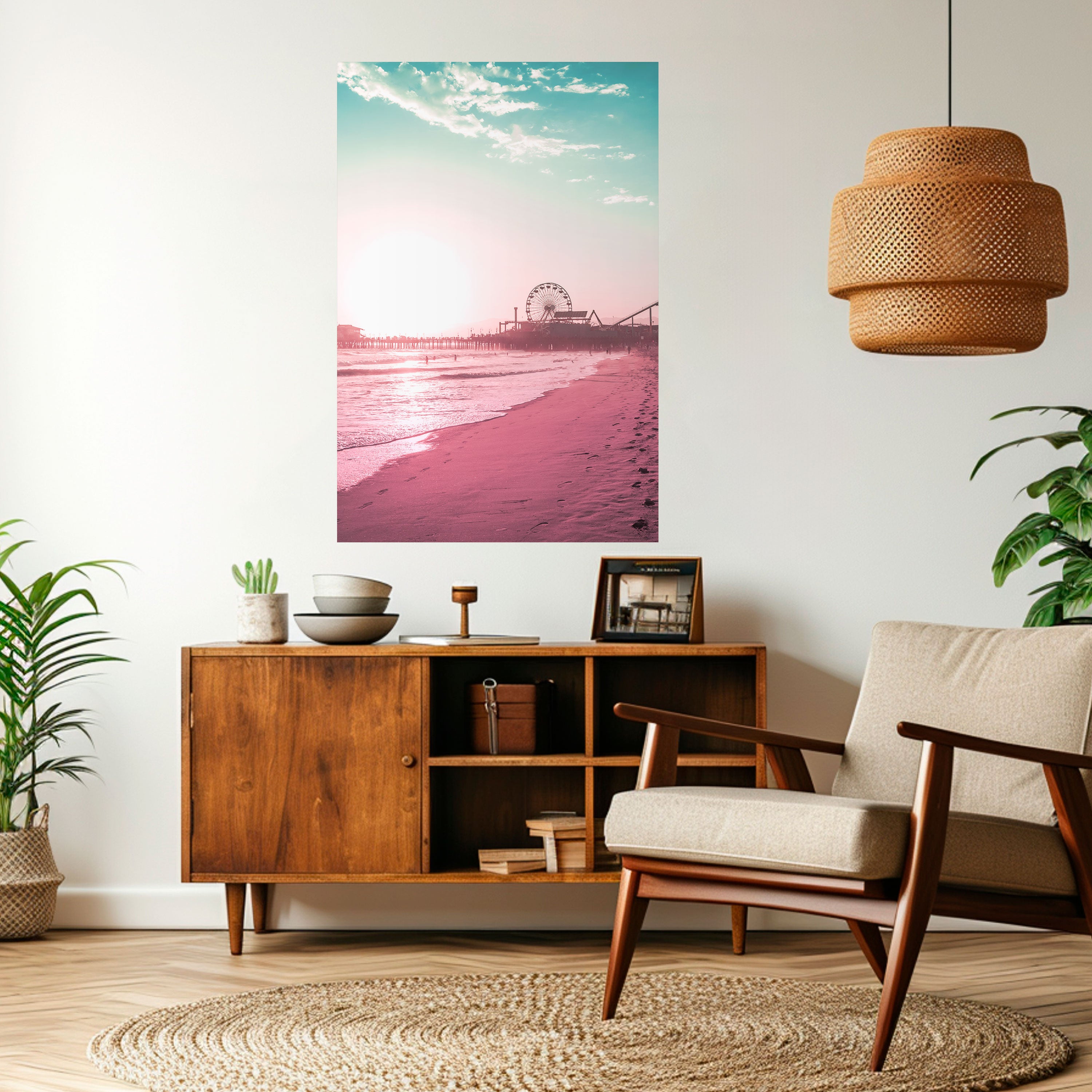 PASTEL COAST VIBES Naklejka/Plakat pionowy