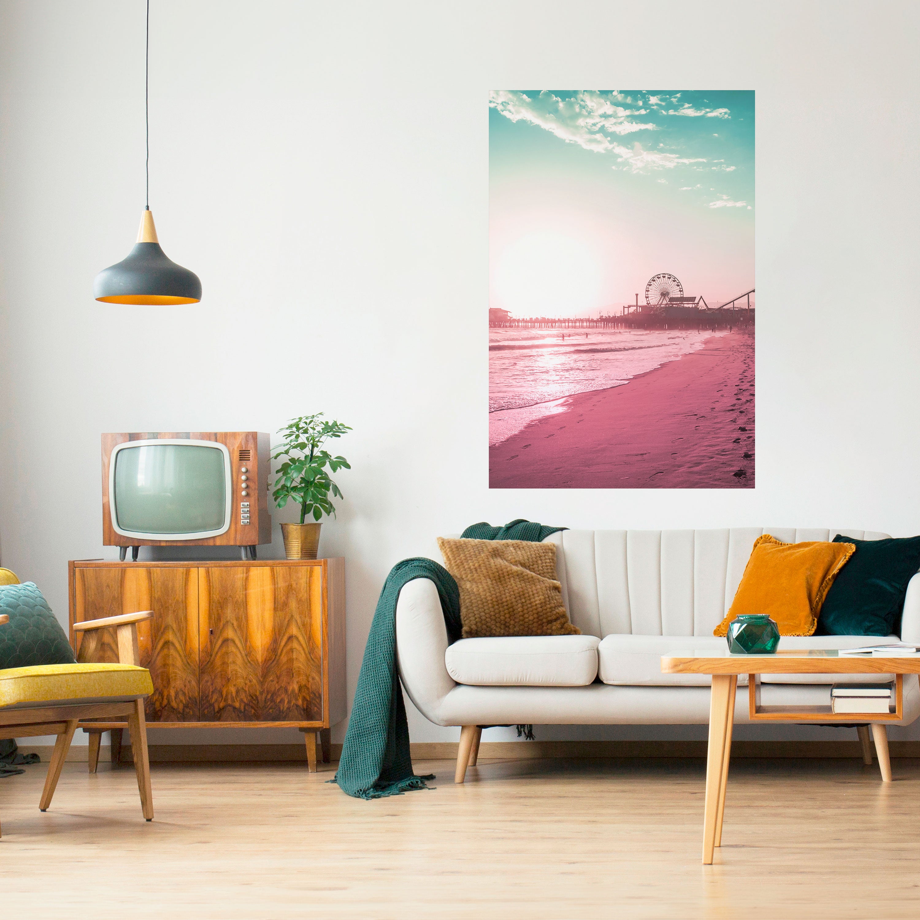 PASTEL COAST VIBES Naklejka/Plakat pionowy