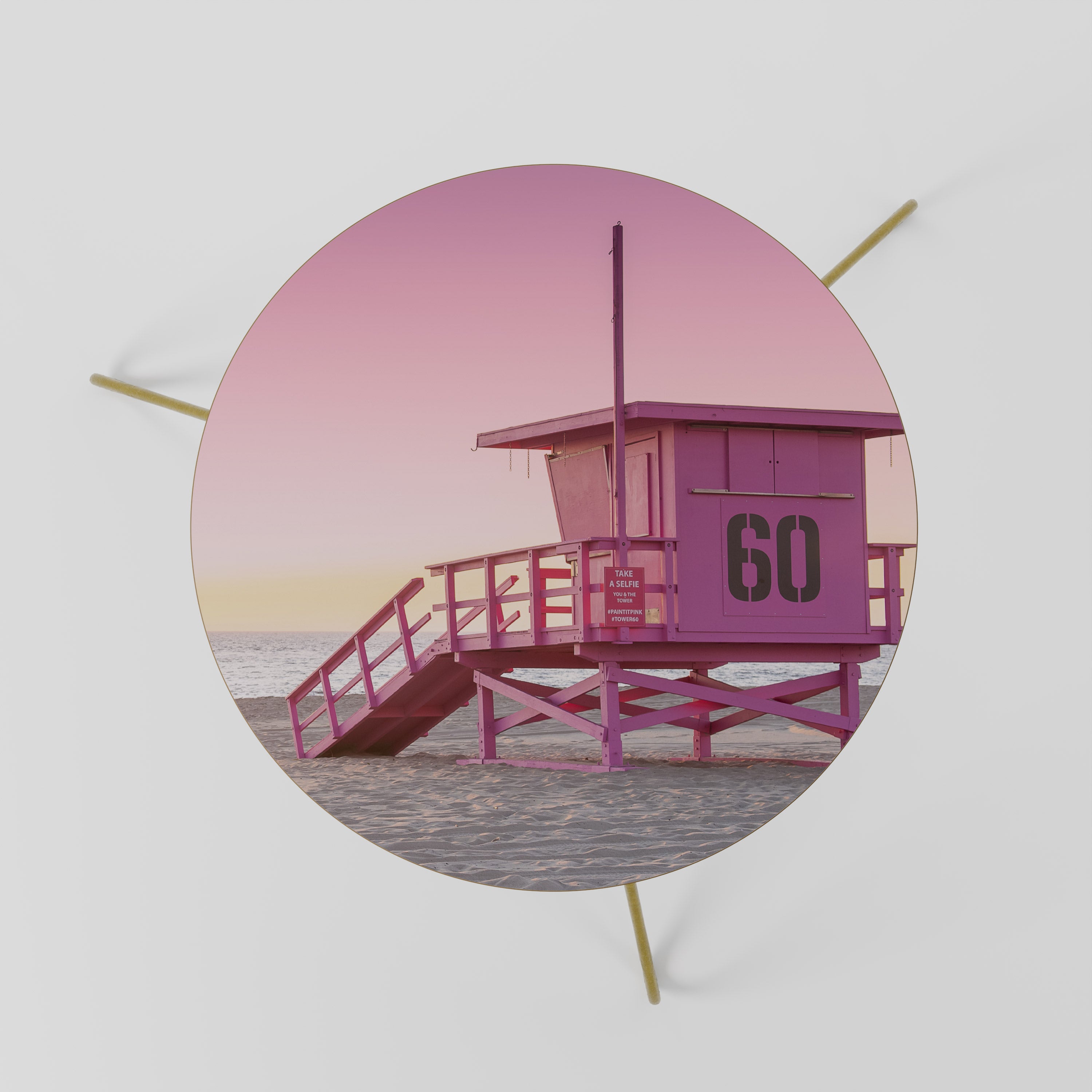 PINK PARADISE WATCH Stolik kawowy mały