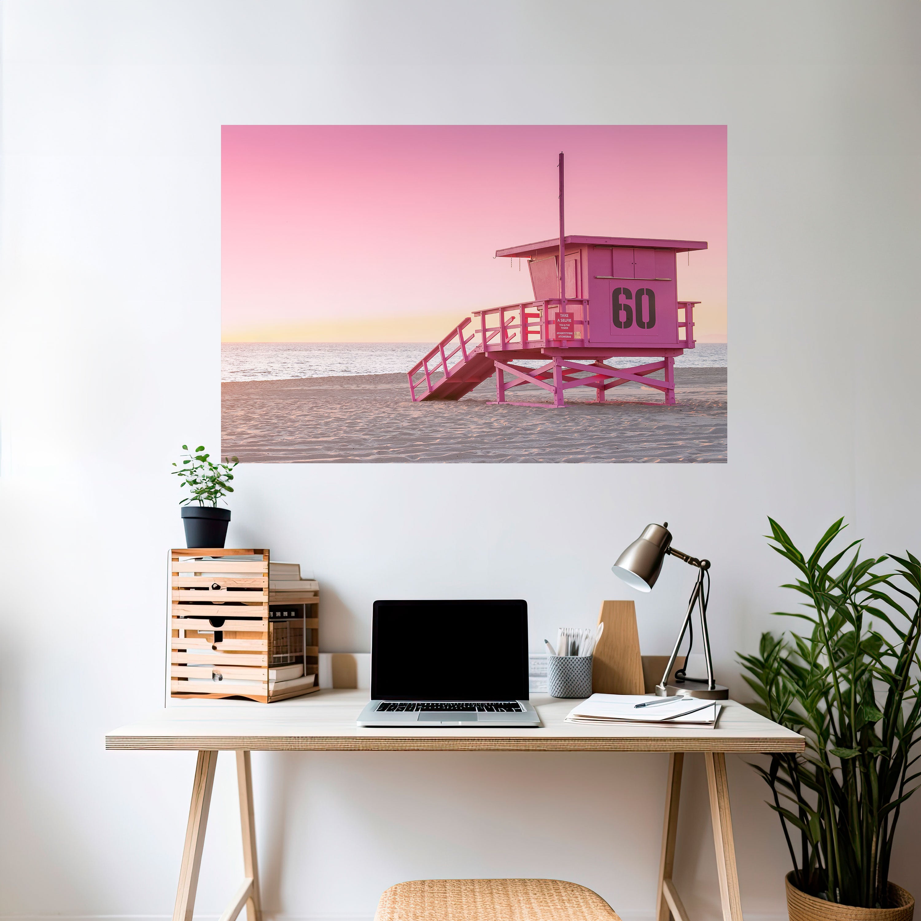 PINK PARADISE WATCH Naklejka/Plakat poziomy