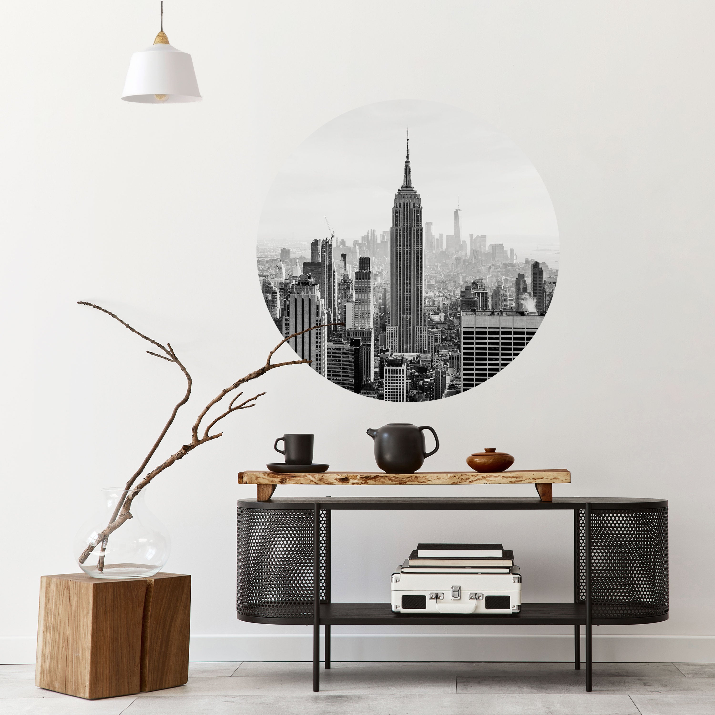 EMPIRE STATE BUILDING Naklejka okrągła