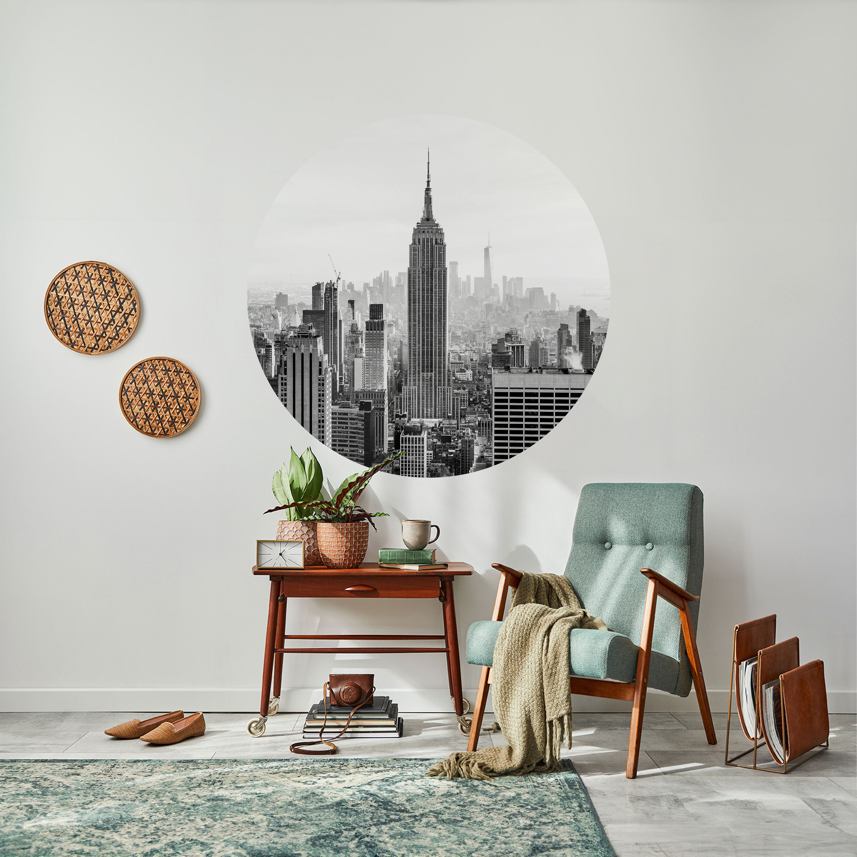 EMPIRE STATE BUILDING Naklejka okrągła