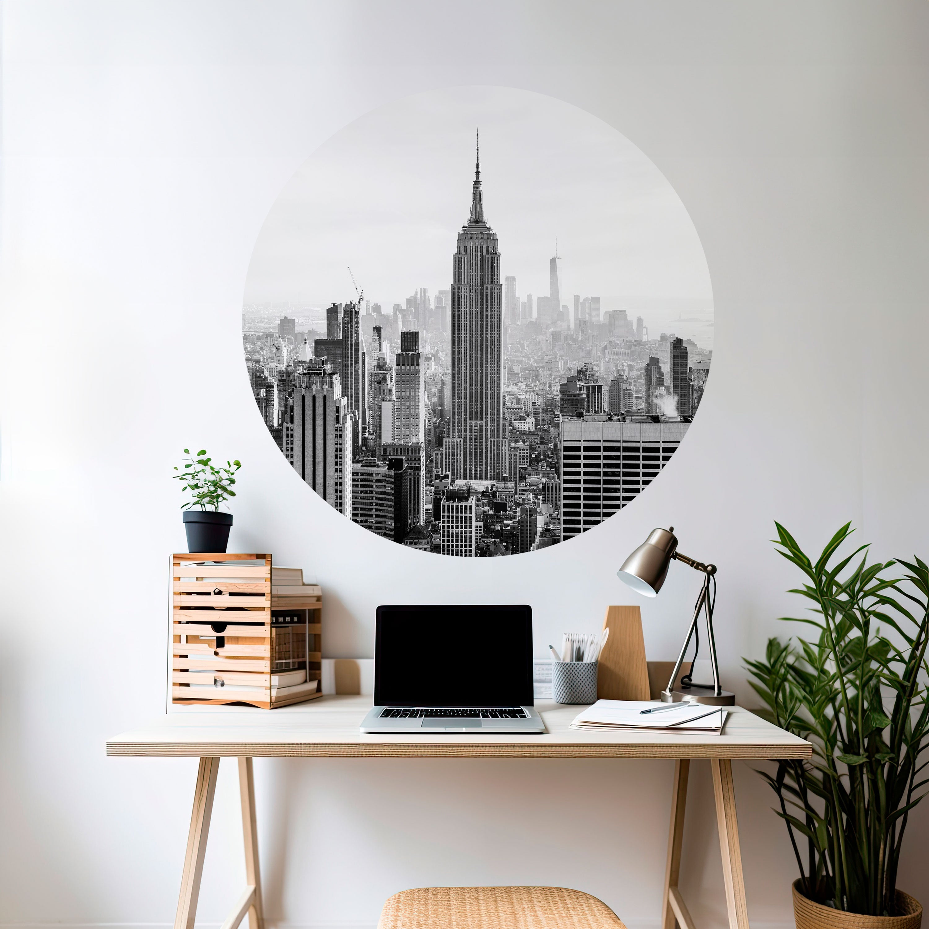 EMPIRE STATE BUILDING Naklejka okrągła