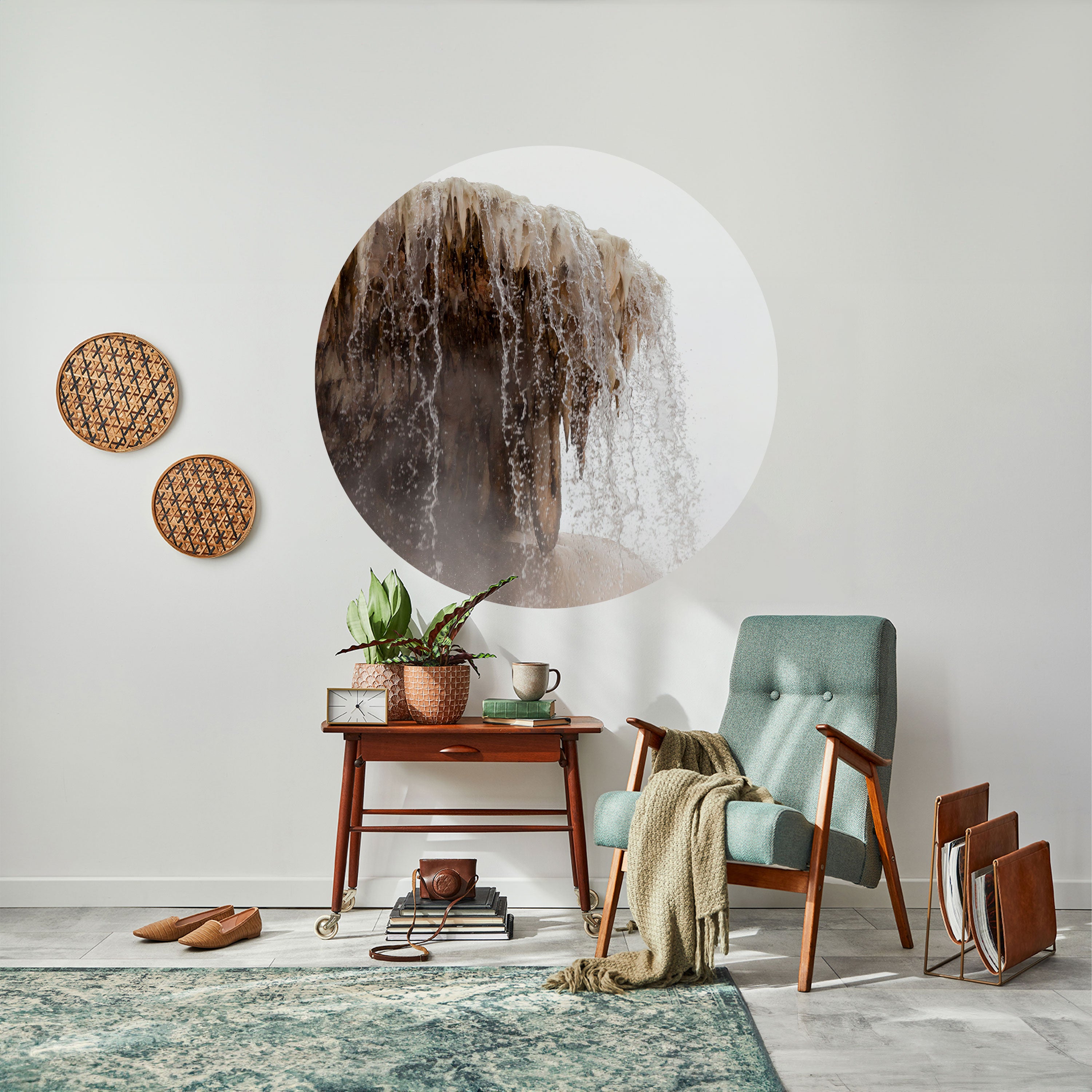 MAMMOTH HOT SPRINGS Naklejka okrągła