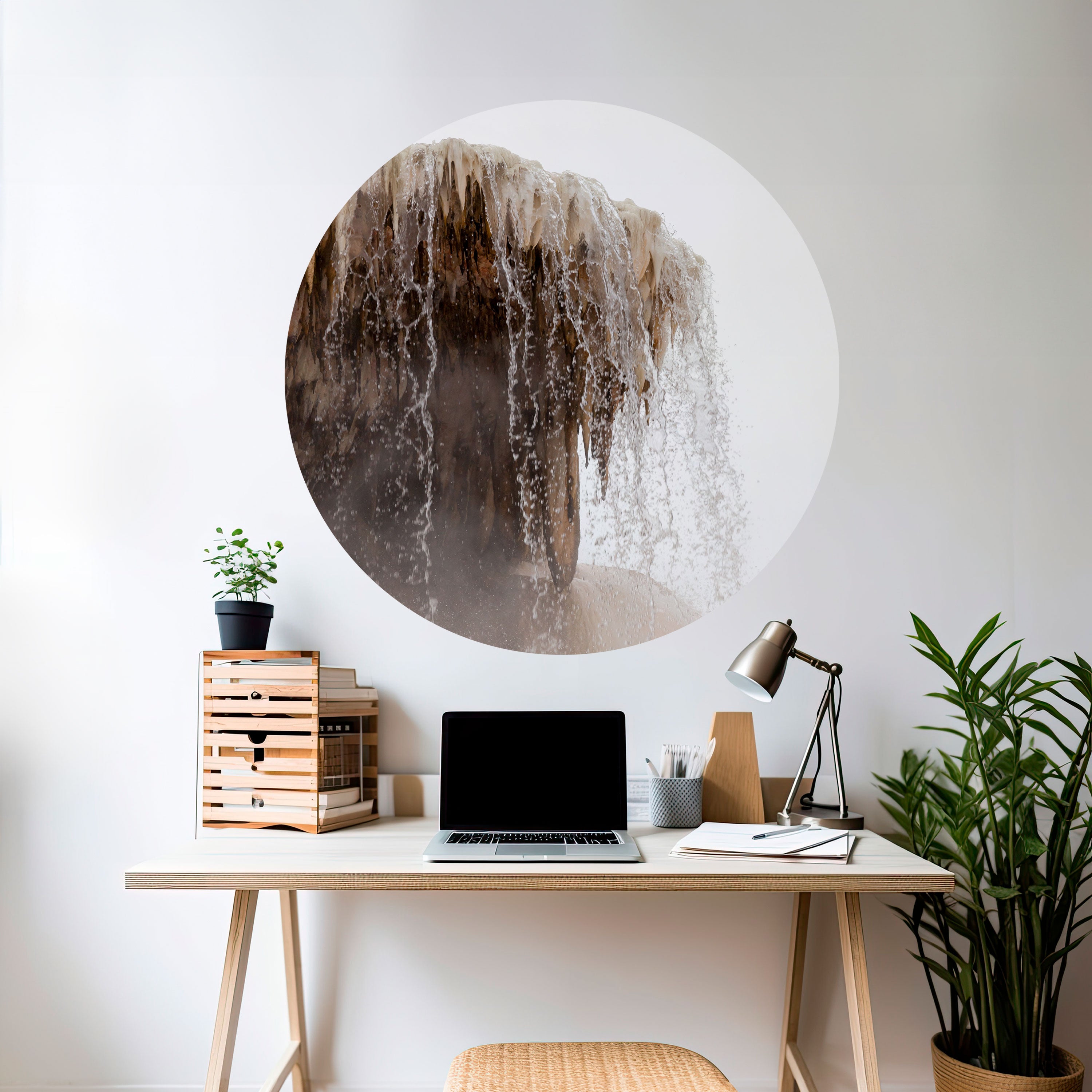 MAMMOTH HOT SPRINGS Naklejka okrągła