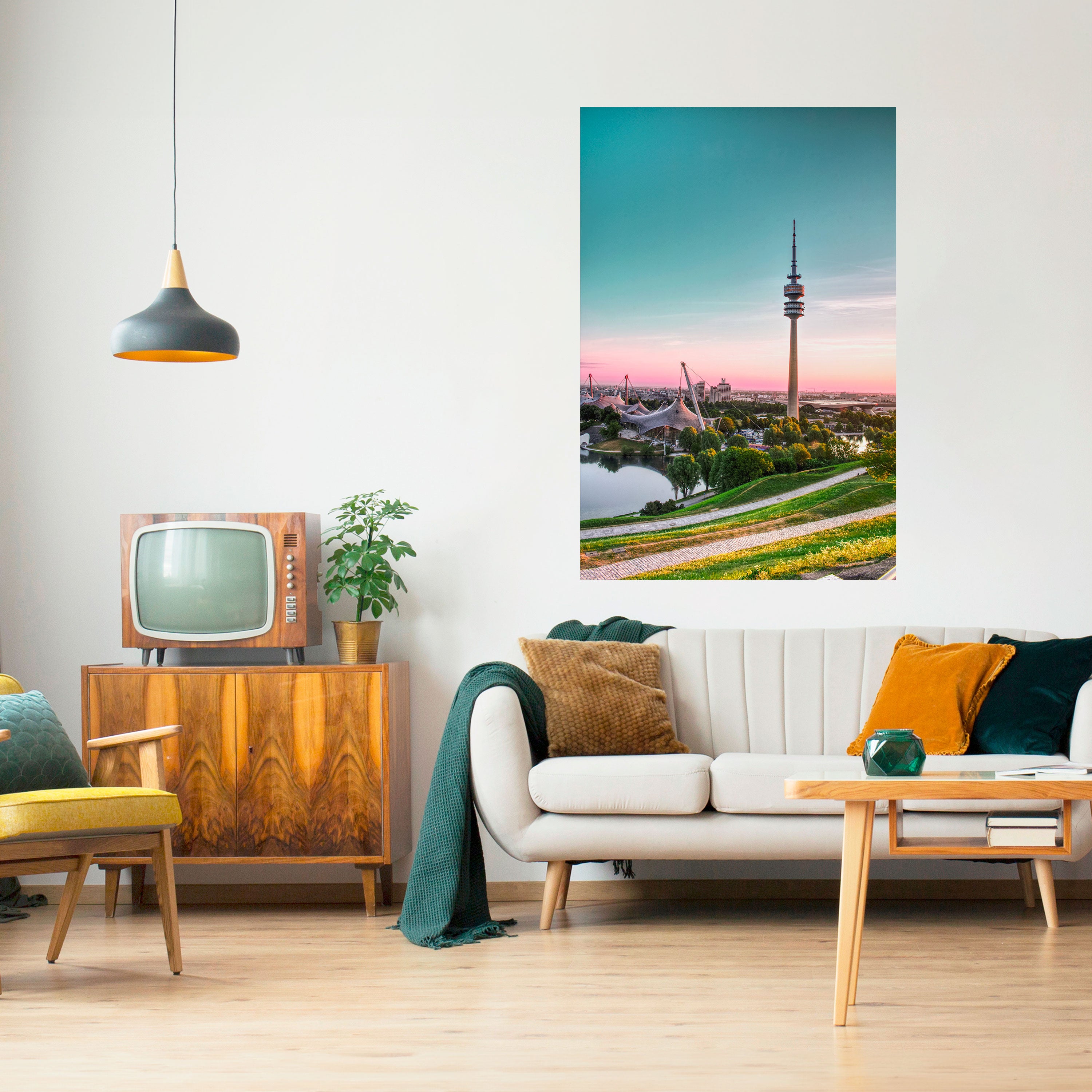 TOWERING DREAMSCAPE Naklejka/Plakat pionowy
