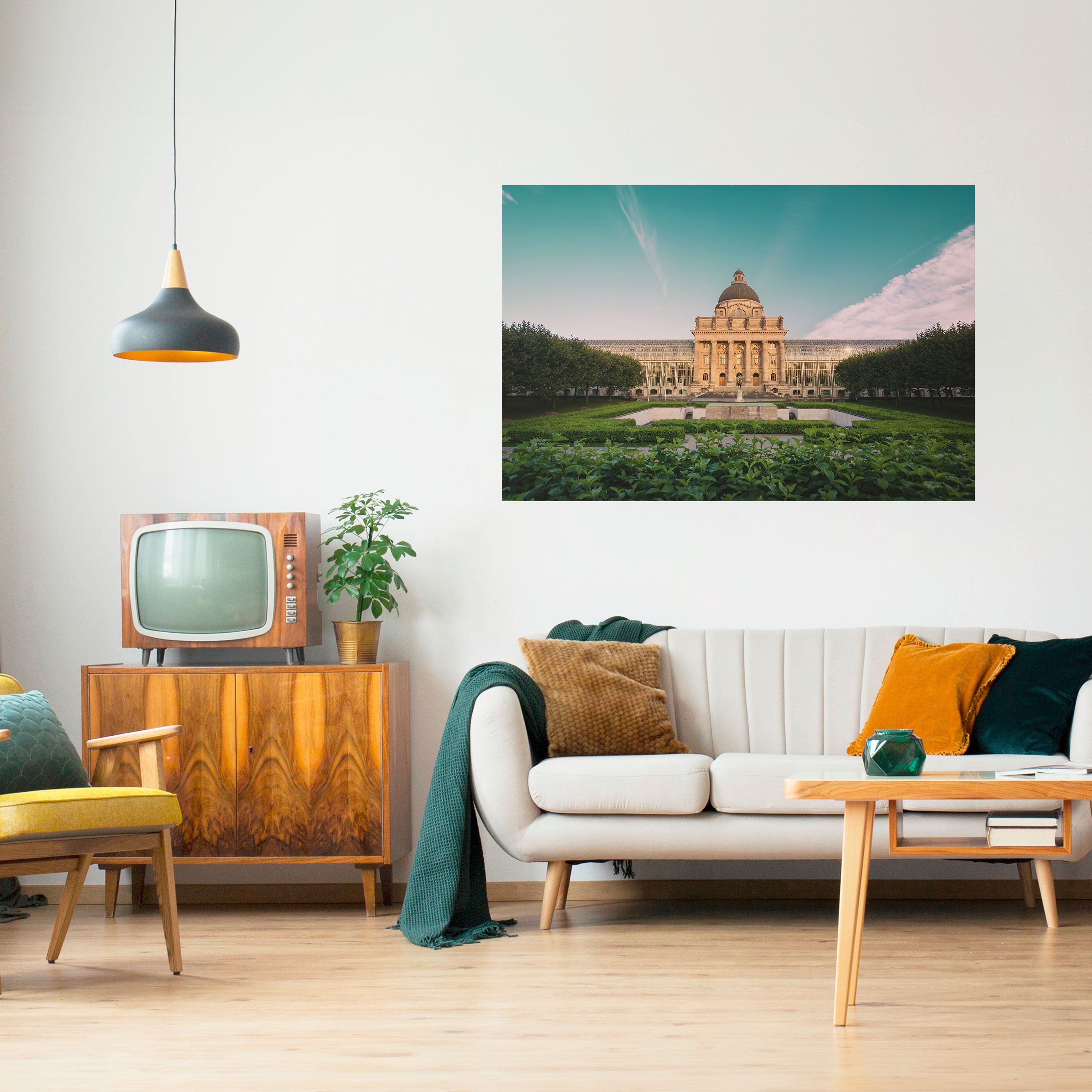 TRANQUIL PALACE VIEW Naklejka/Plakat poziomy