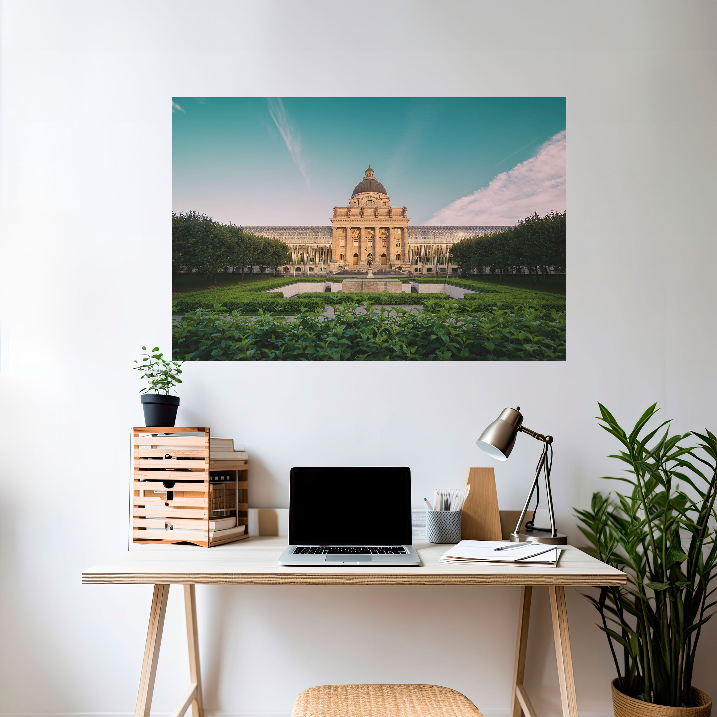 TRANQUIL PALACE VIEW Naklejka/Plakat poziomy