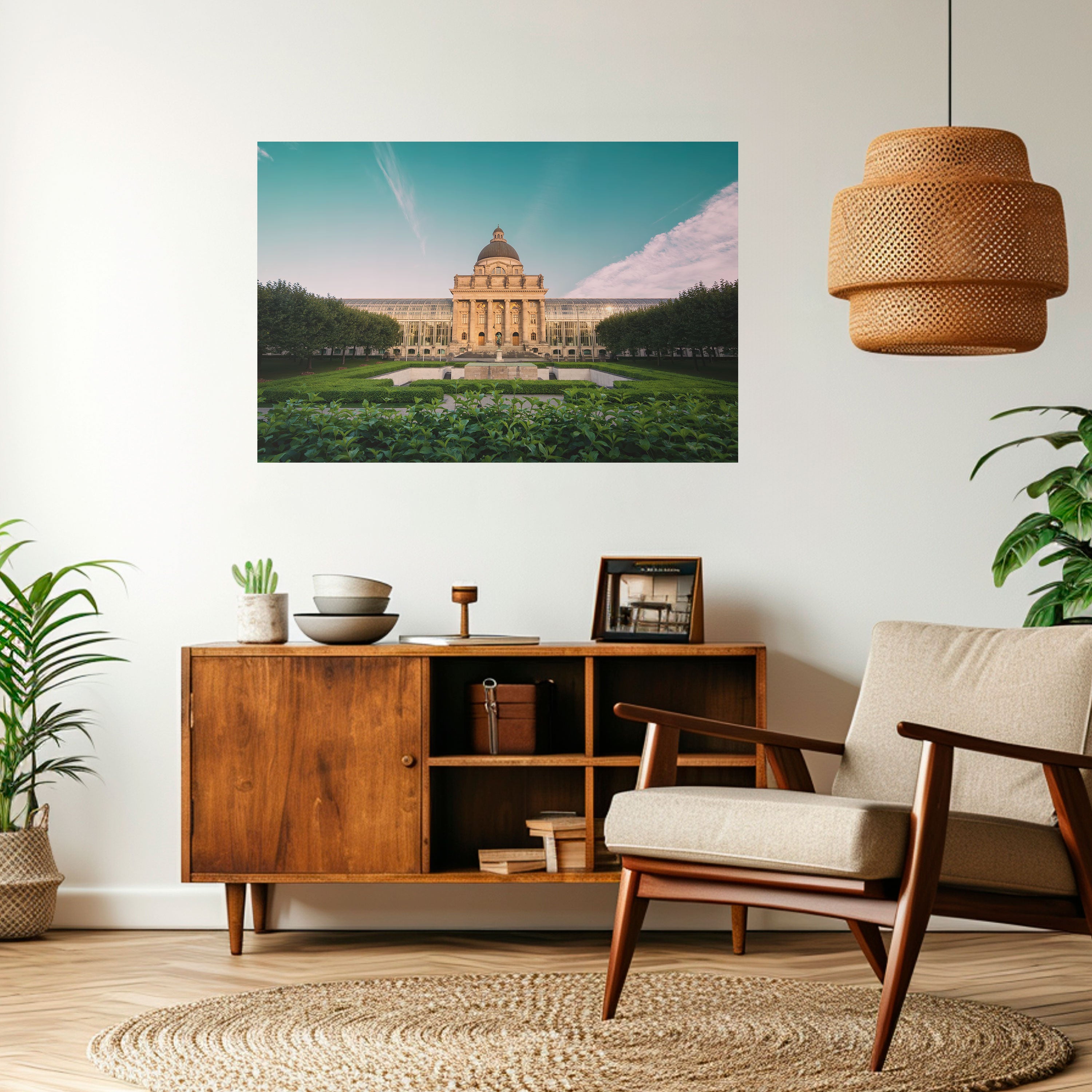 TRANQUIL PALACE VIEW Naklejka/Plakat poziomy