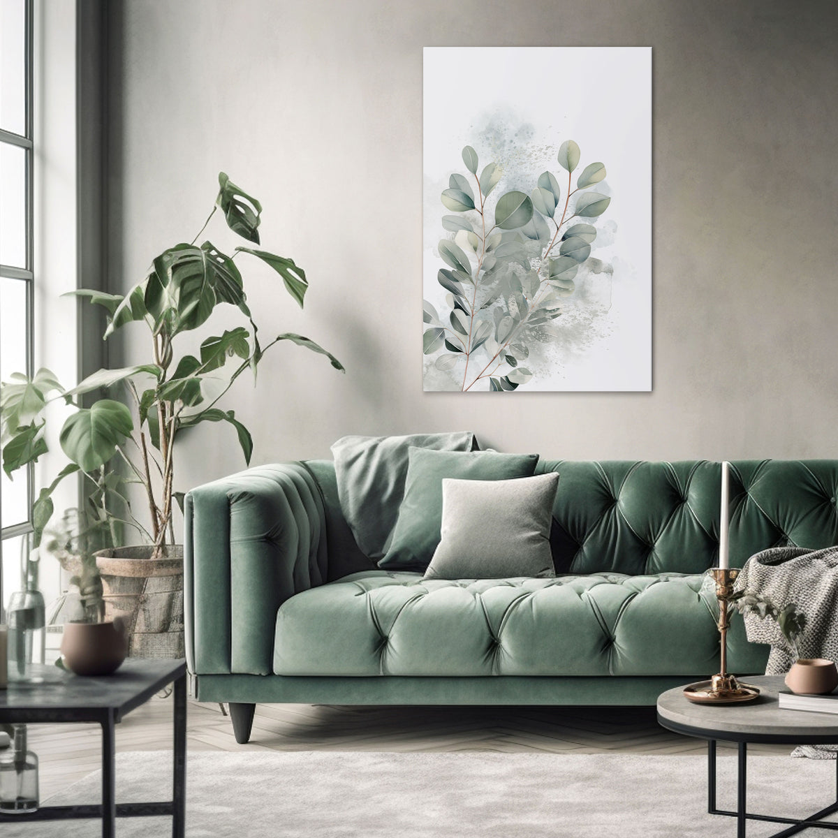 DELIGHTFUL EUCALYPTUS Pionowy obraz na płótnie