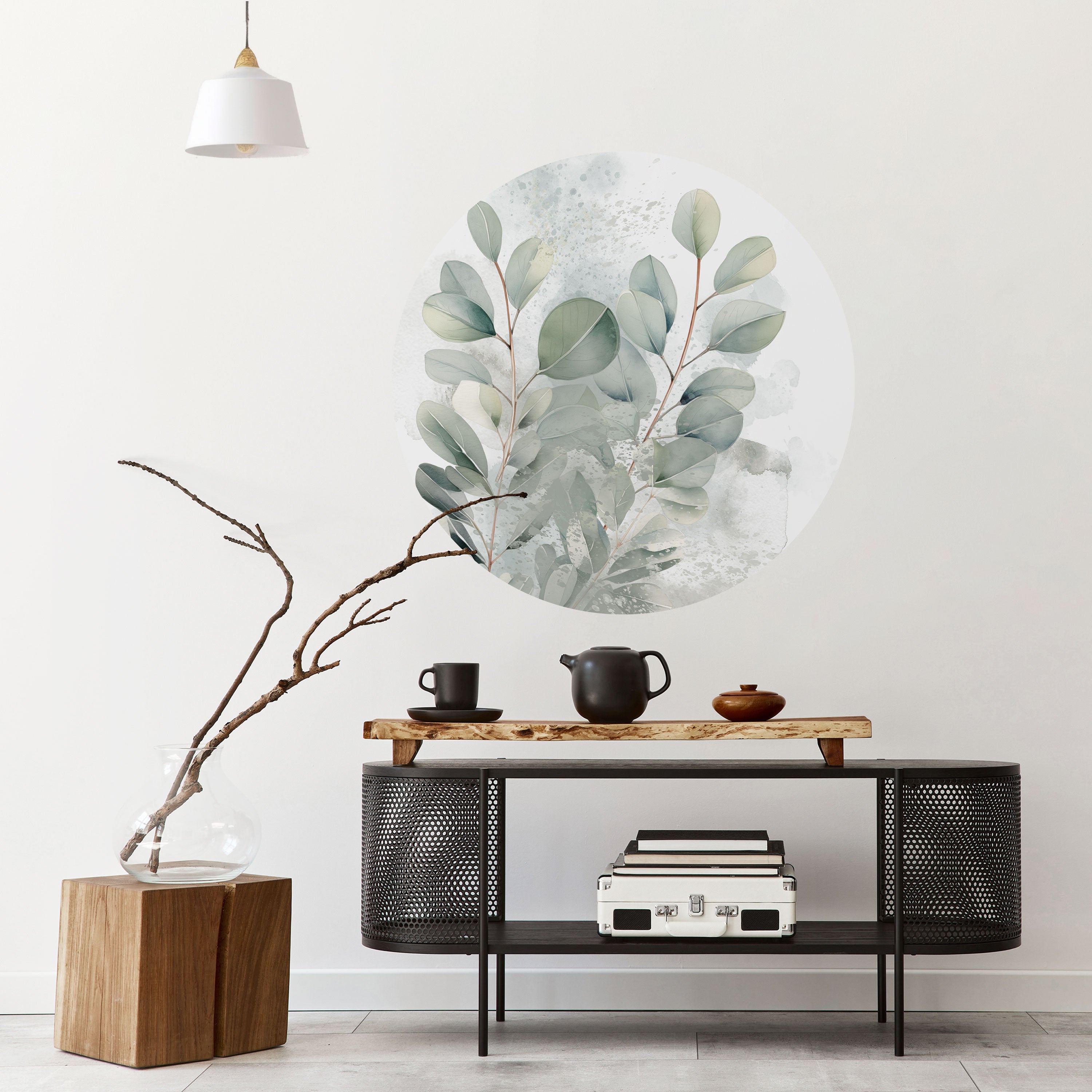 DELIGHTFUL EUCALYPTUS Naklejka okrągła