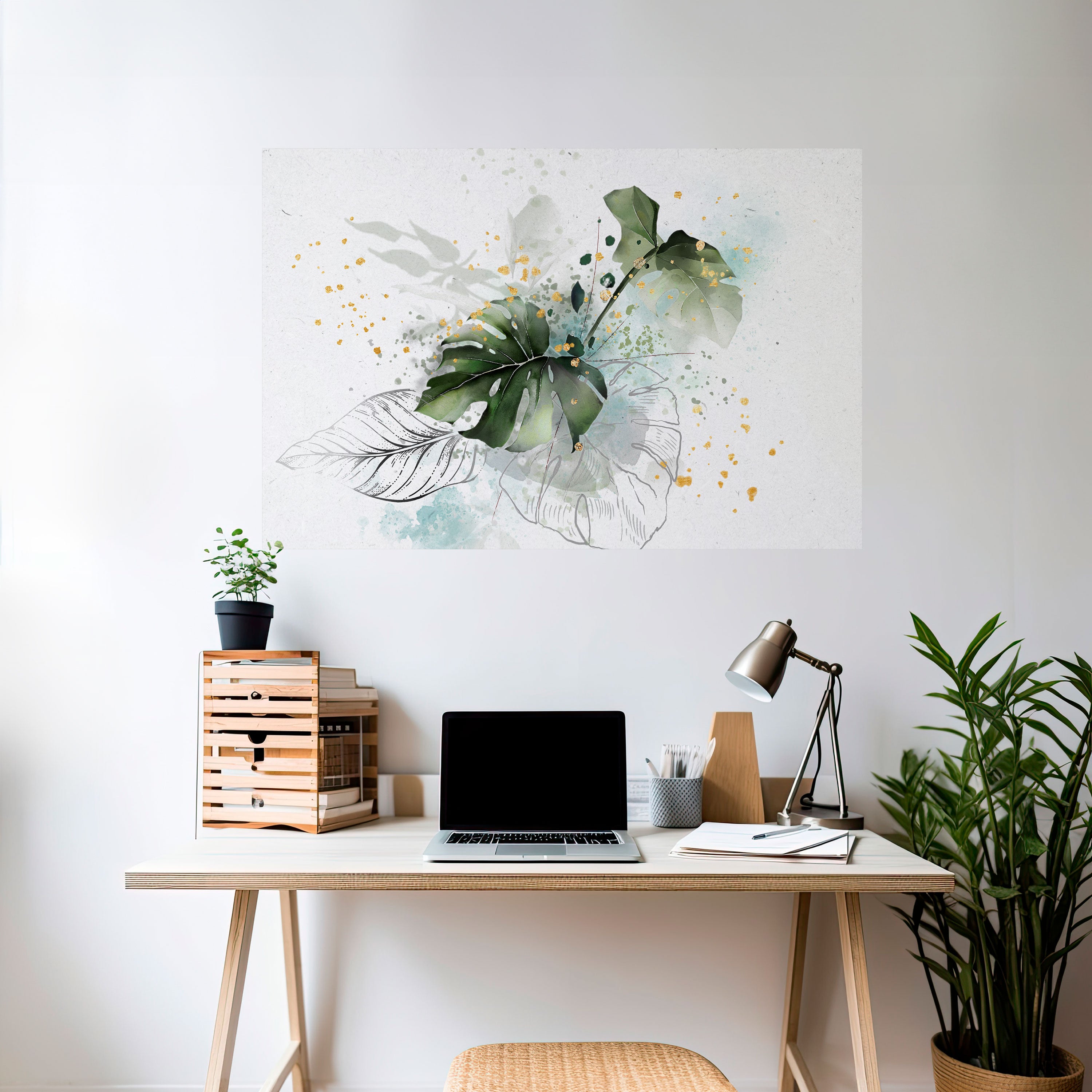 VIVID LEAF SYMPHONY Naklejka/Plakat poziomy