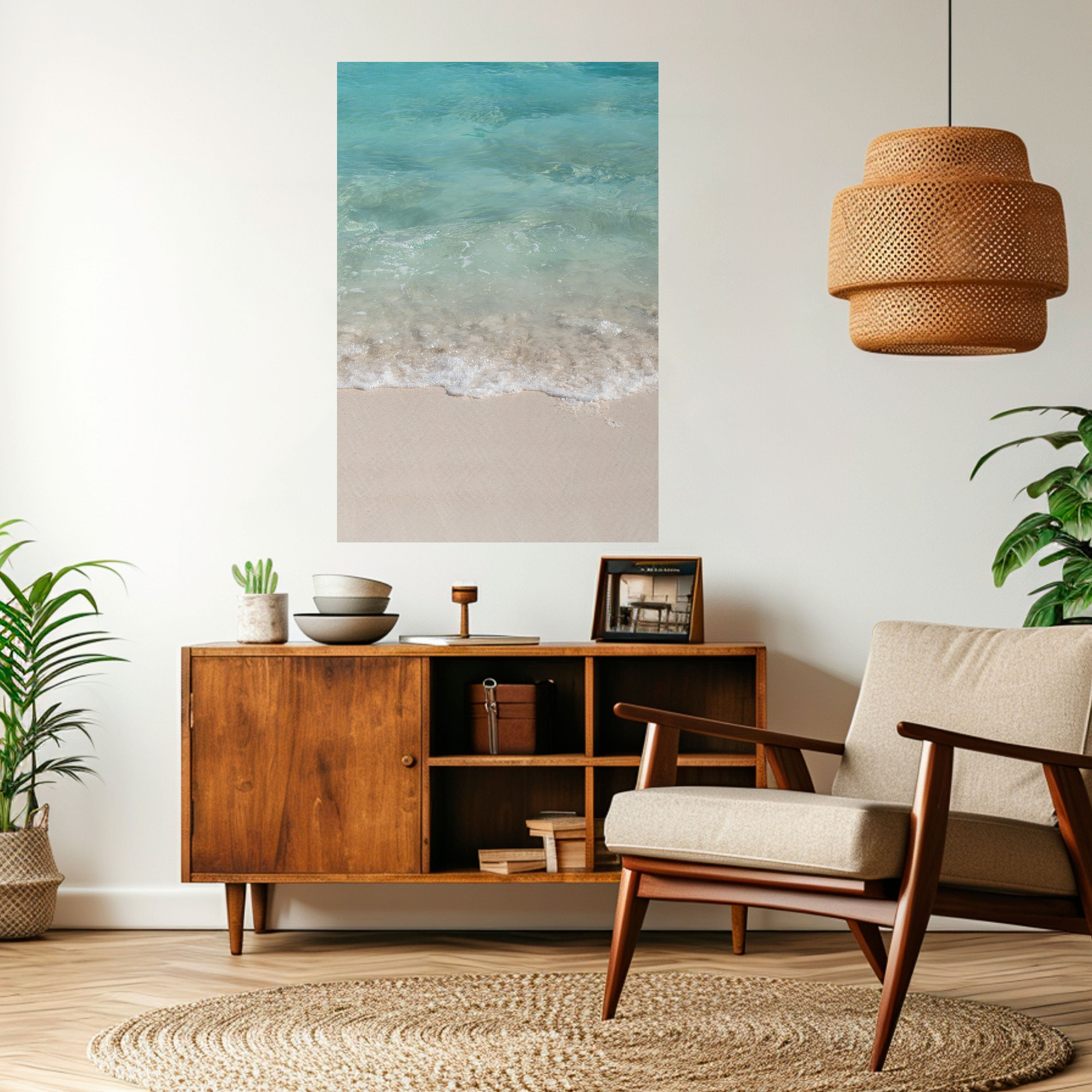 SERENITY BY THE SHORE Naklejka/Plakat pionowy