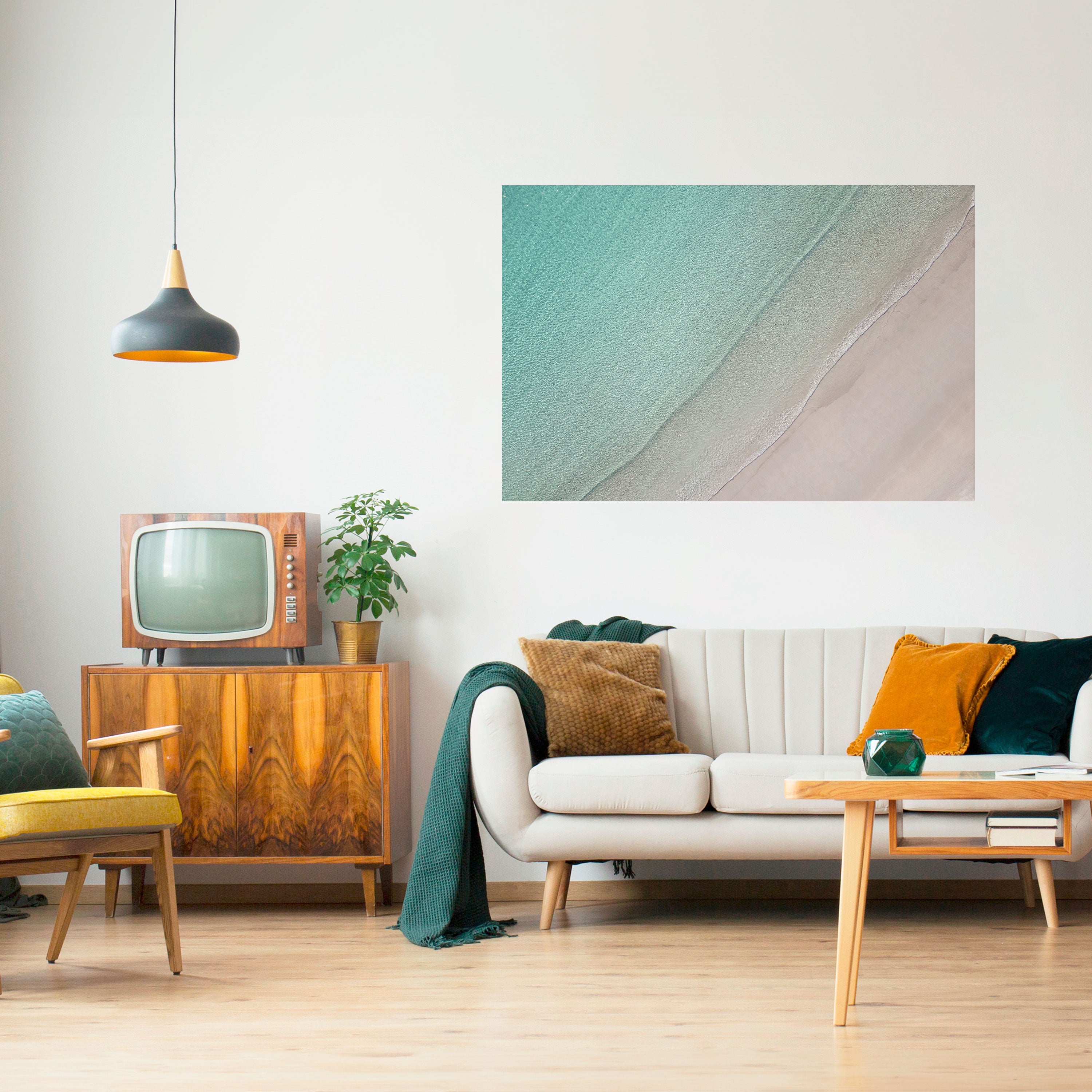 COASTAL CALM ARTISTRY Naklejka/Plakat poziomy