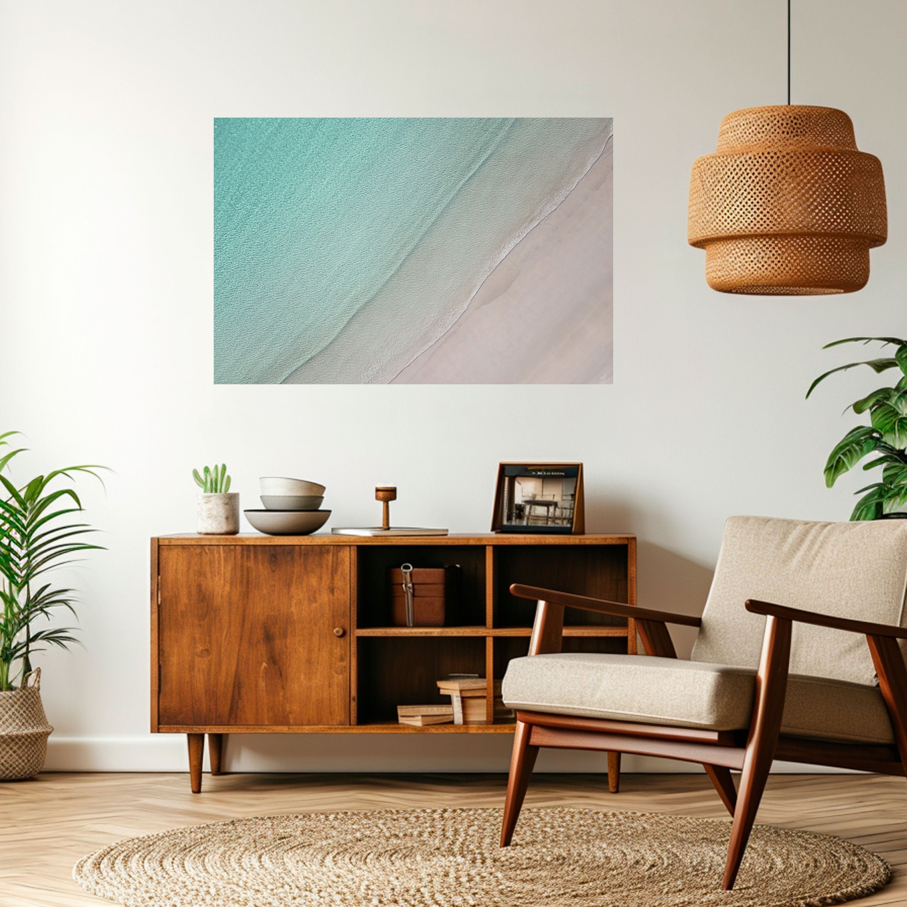 COASTAL CALM ARTISTRY Naklejka/Plakat poziomy