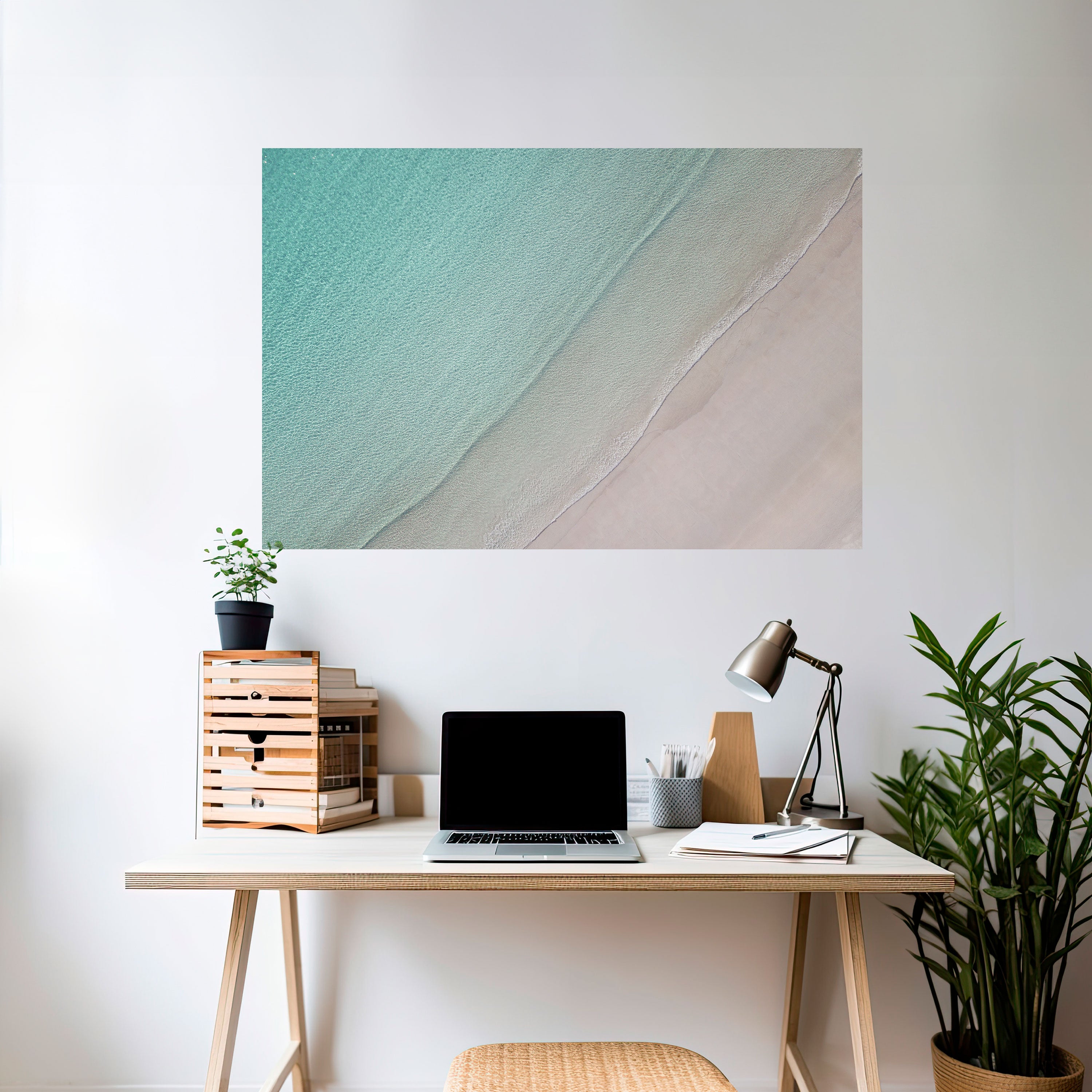 COASTAL CALM ARTISTRY Naklejka/Plakat poziomy