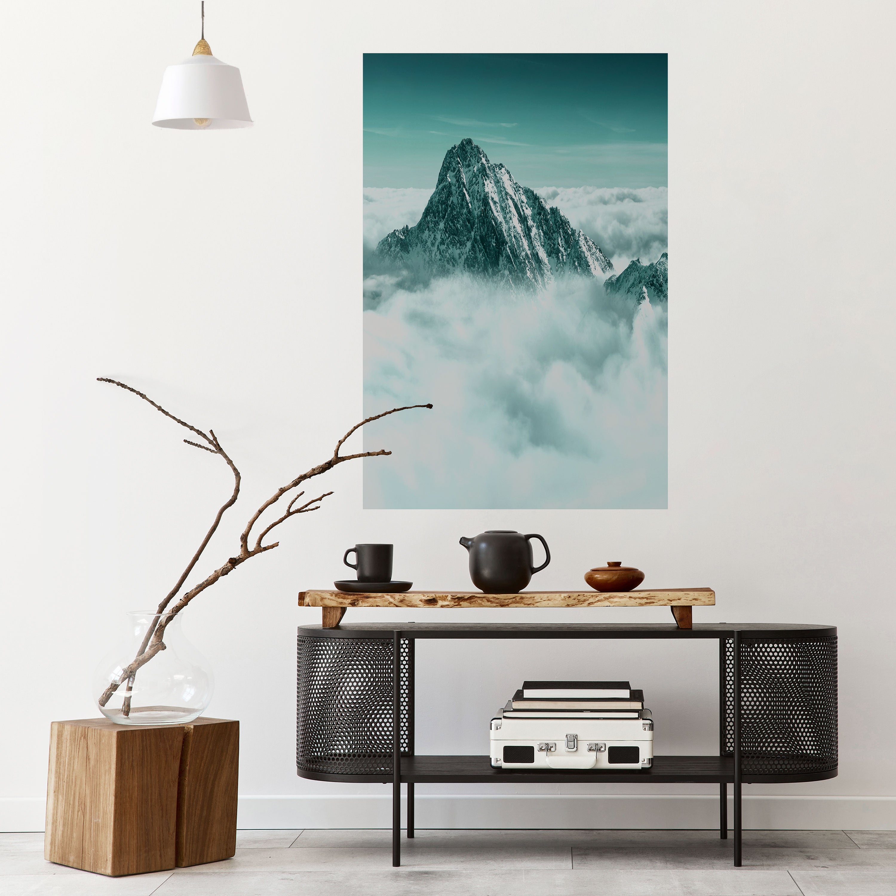CLOUD-KISSED PEAK Naklejka/Plakat pionowy