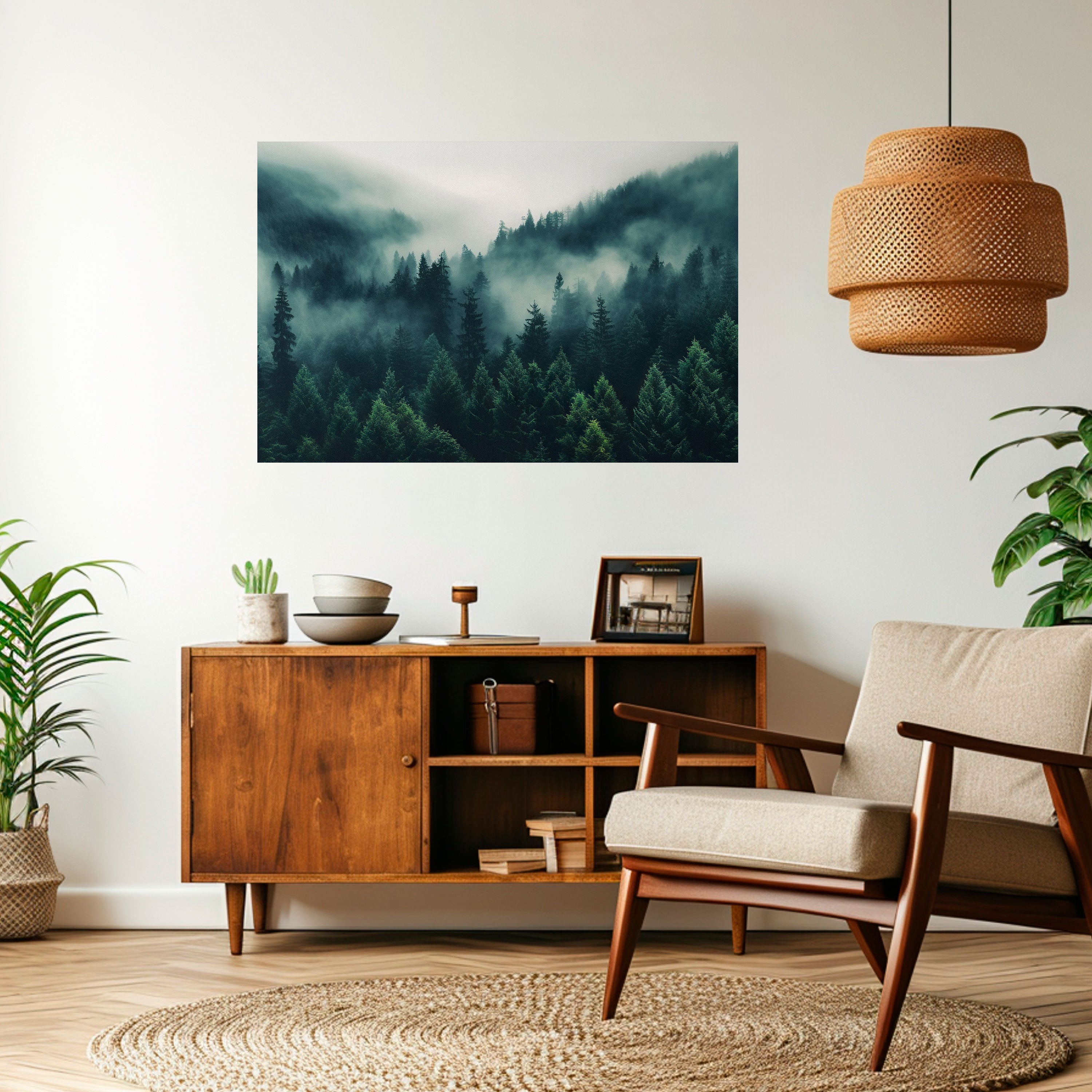 MYSTICAL FOREST WHISPERS Naklejka/Plakat poziomy