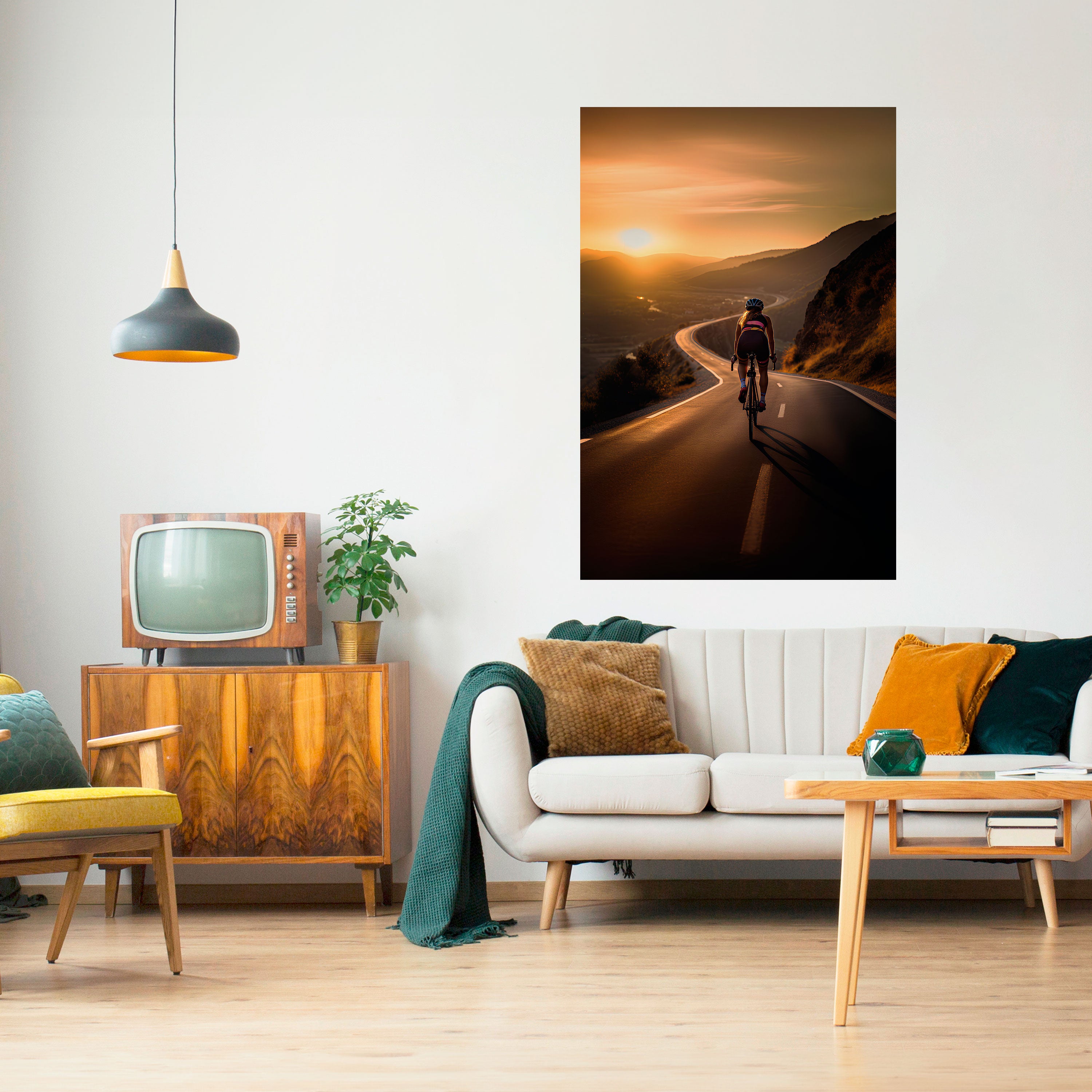 RIDE INTO GOLD Naklejka/Plakat pionowy