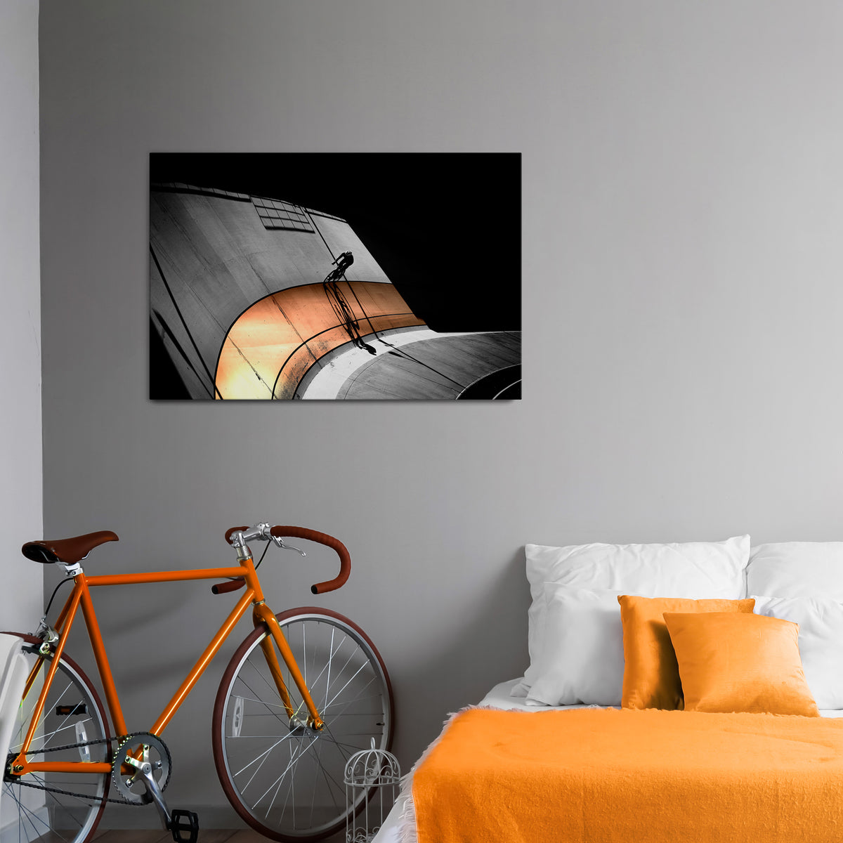 ORANGE ARC AMBIENCE Poziomy obraz na płótnie