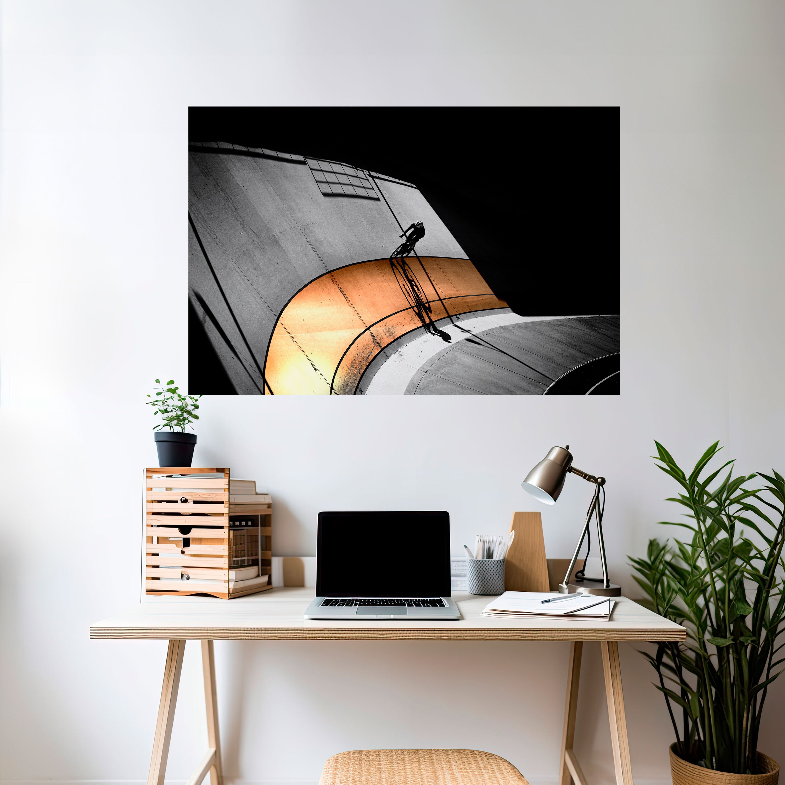 ORANGE ARC AMBIENCE Naklejka/Plakat poziomy