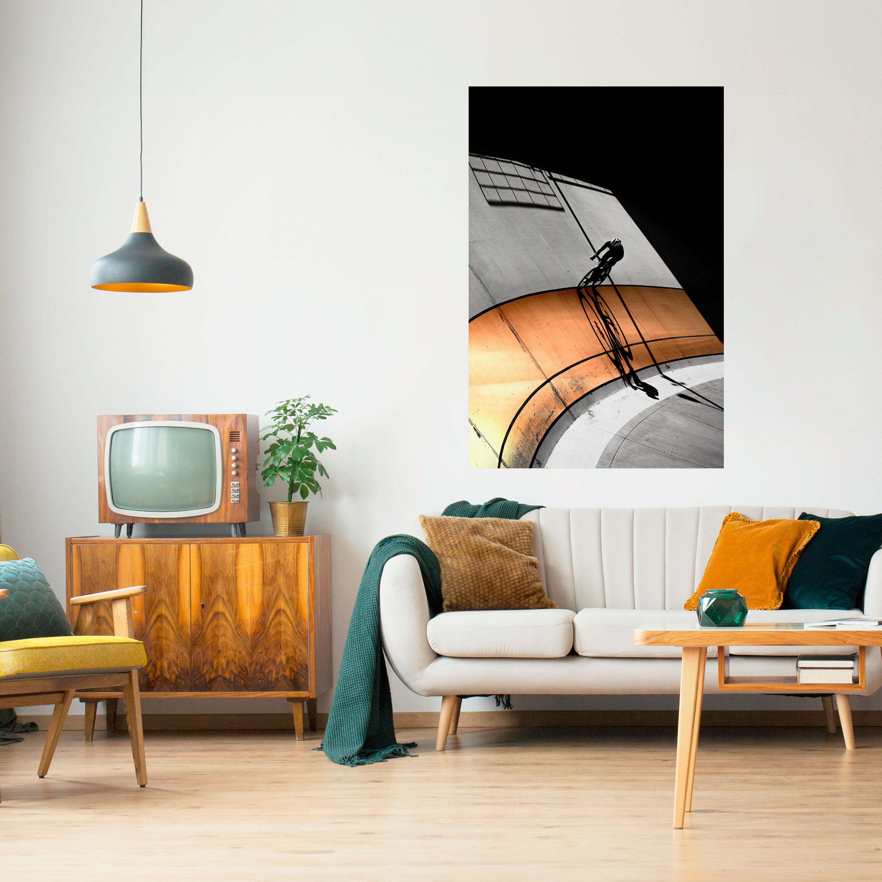 ORANGE ARC AMBIENCE Naklejka/Plakat pionowy