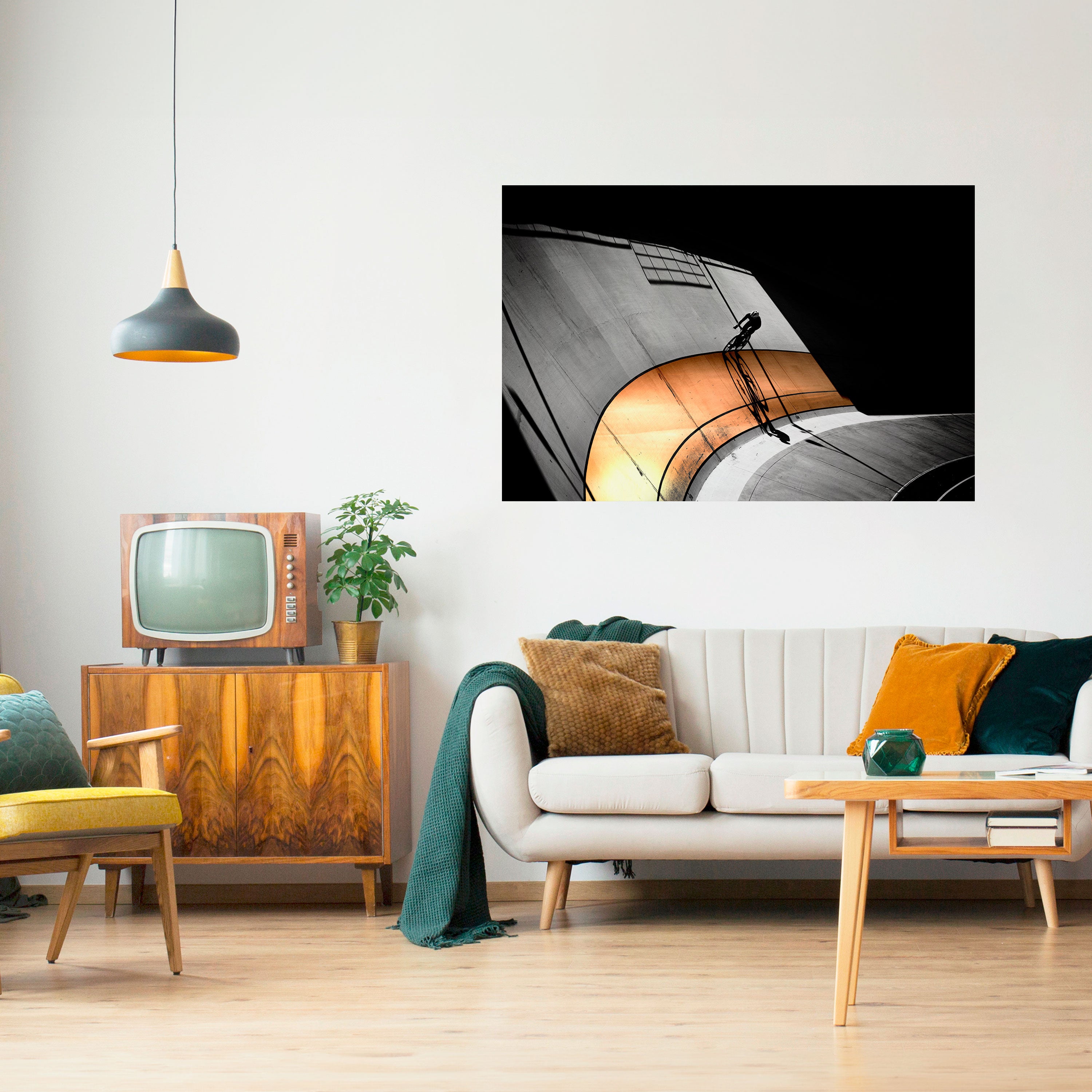 ORANGE ARC AMBIENCE Naklejka/Plakat poziomy
