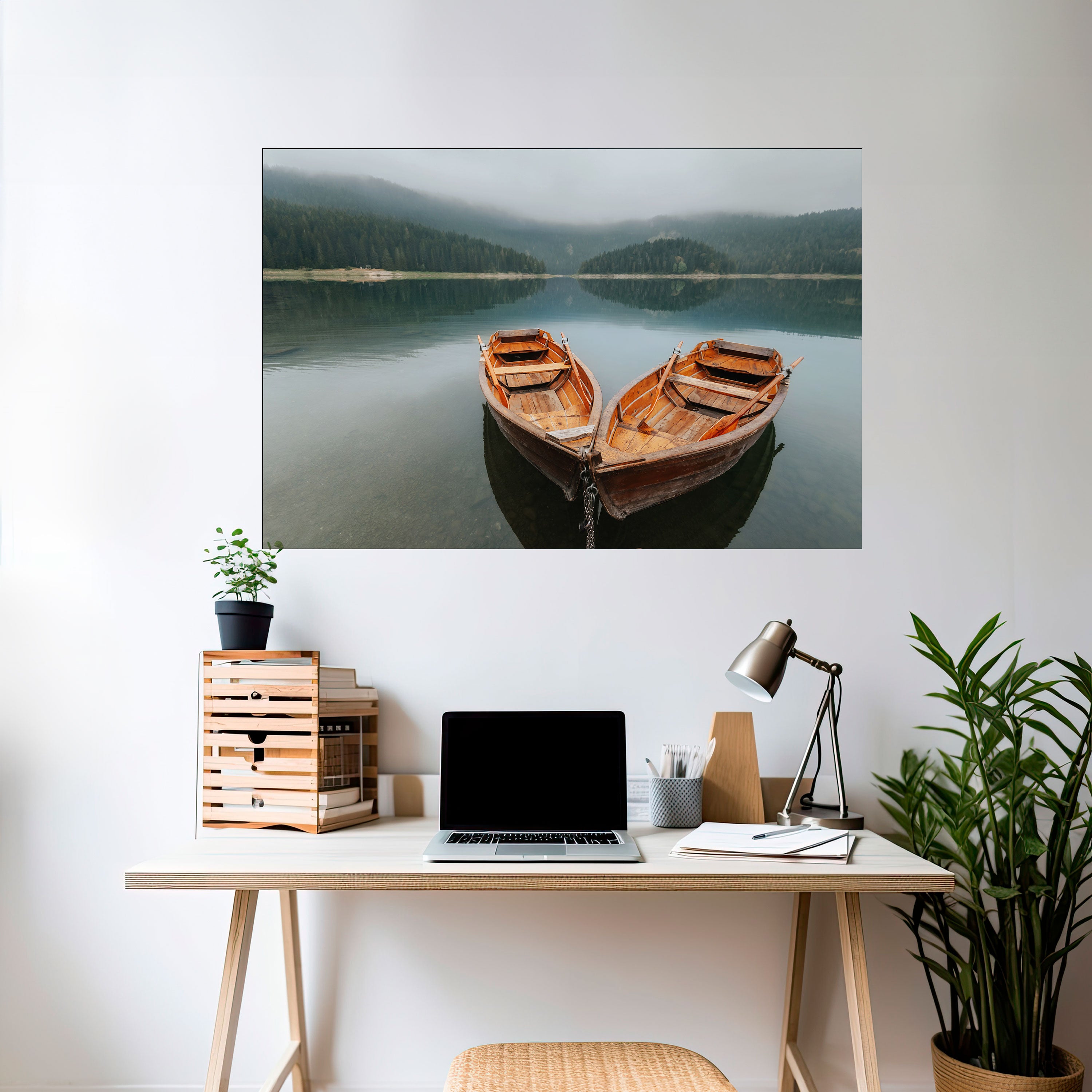 HARMONY OF BOATS Naklejka/Plakat poziomy