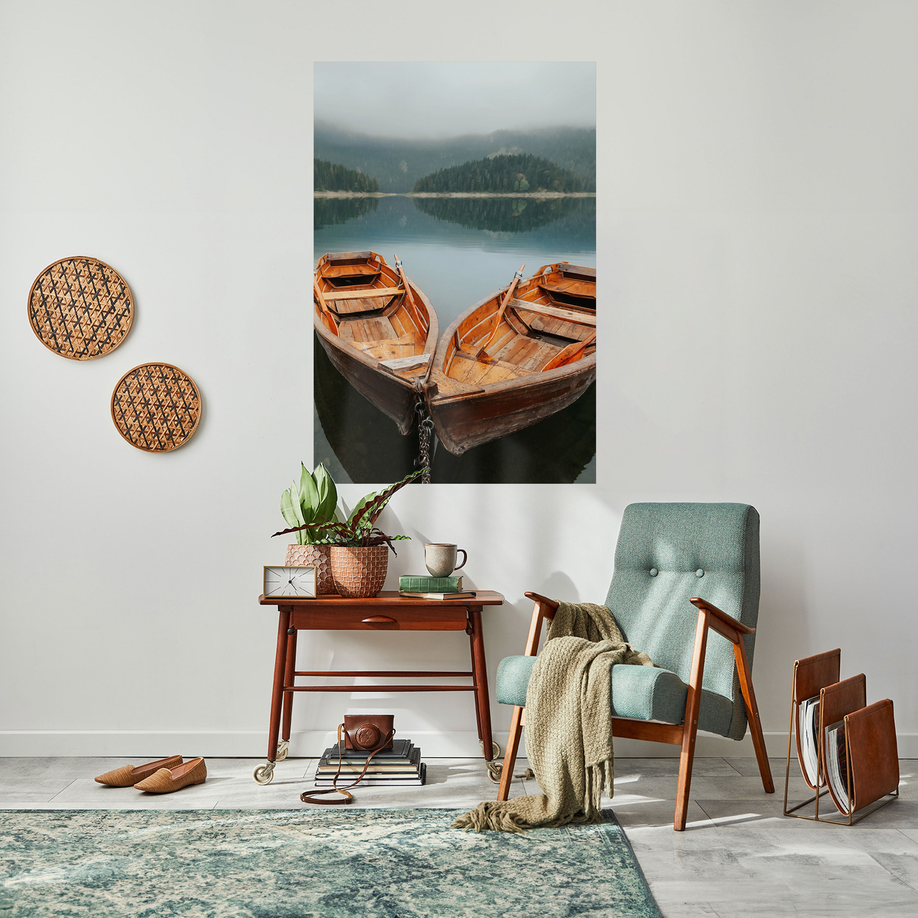HARMONY OF BOATS Naklejka/Plakat pionowy