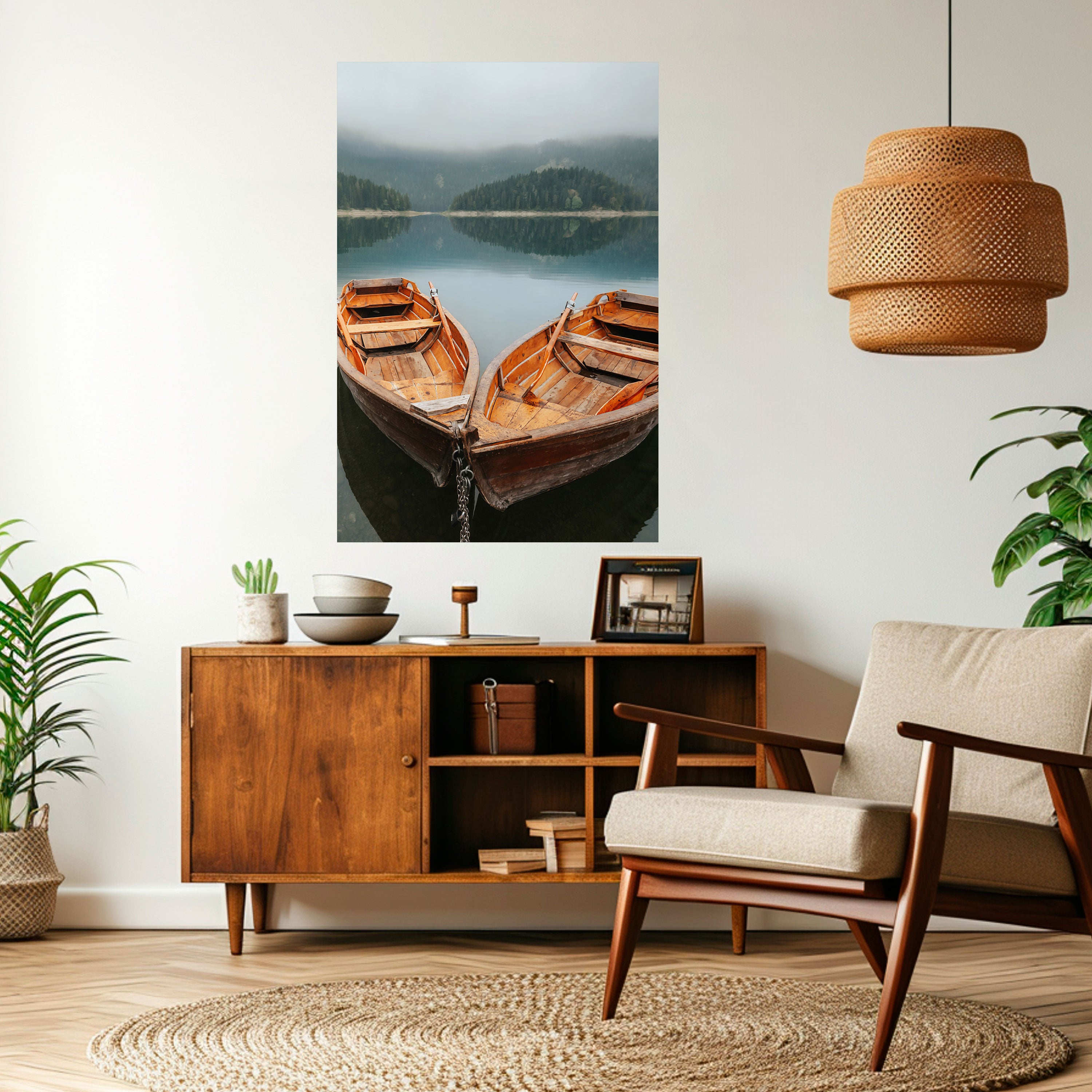 HARMONY OF BOATS Naklejka/Plakat pionowy