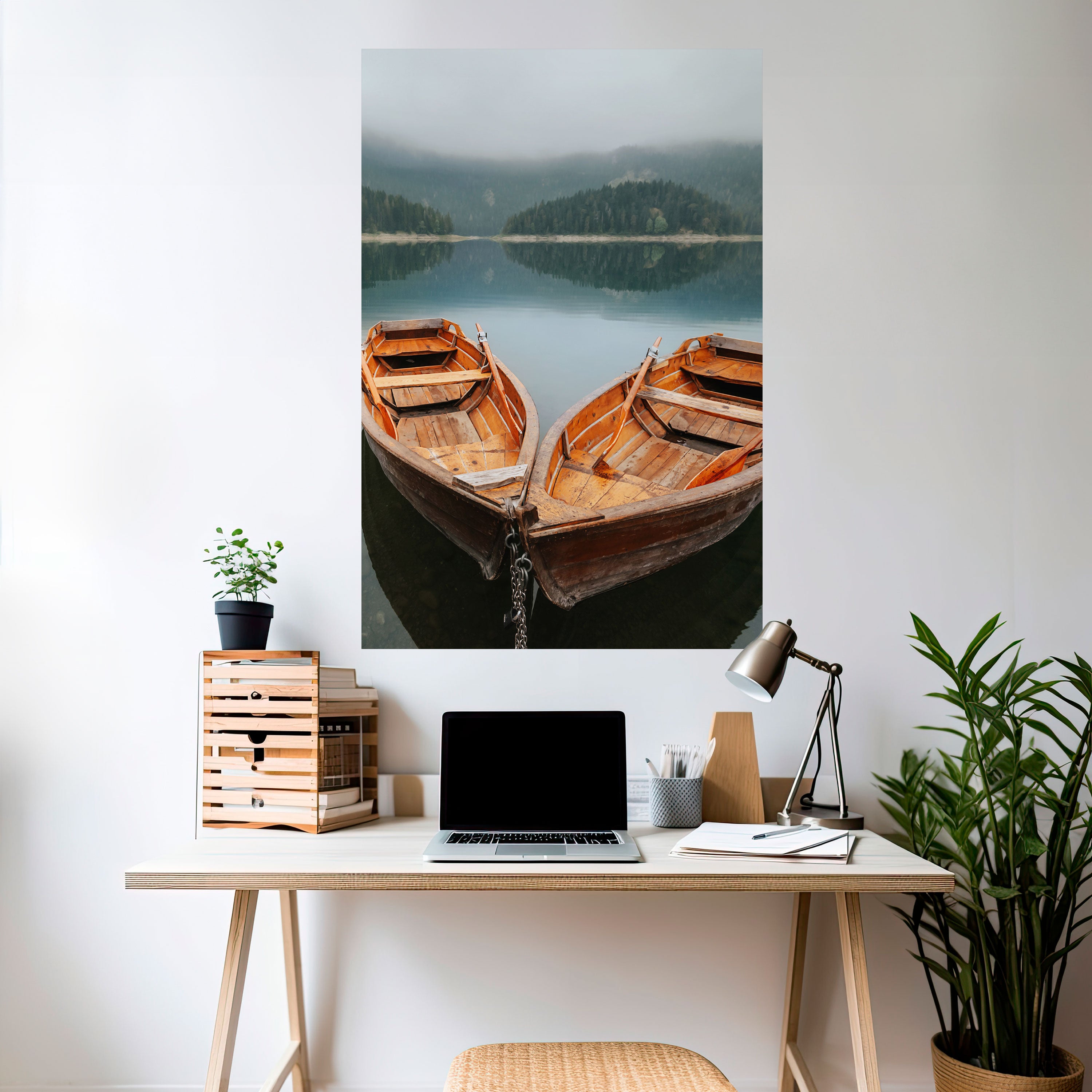 HARMONY OF BOATS Naklejka/Plakat pionowy