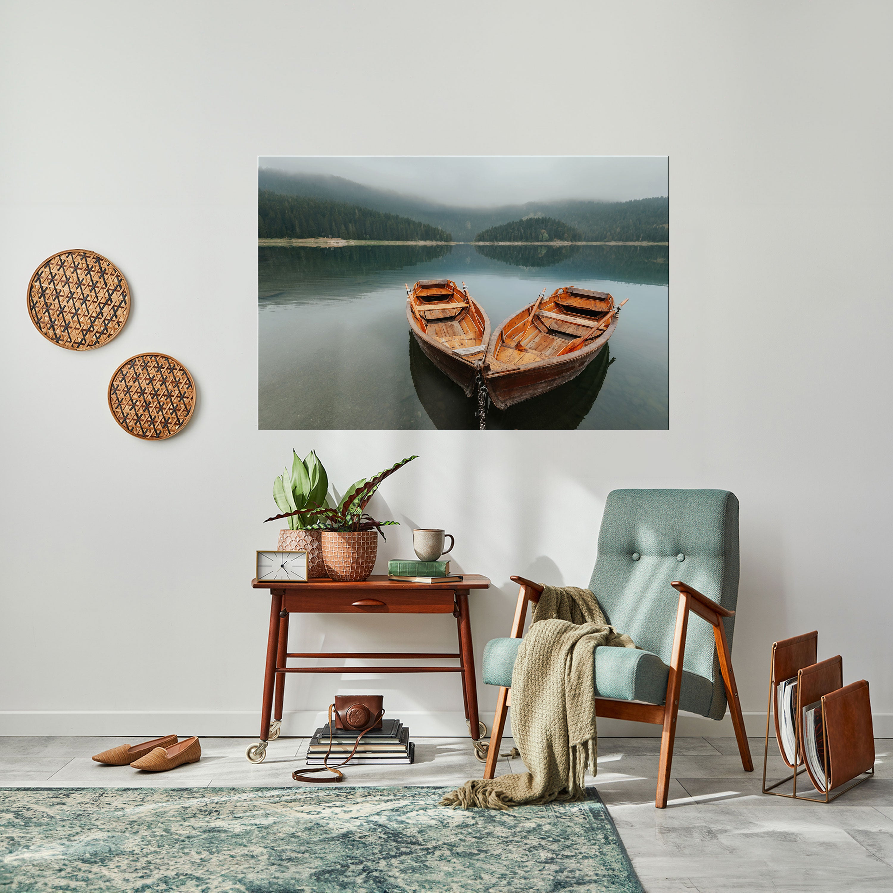 HARMONY OF BOATS Naklejka/Plakat poziomy