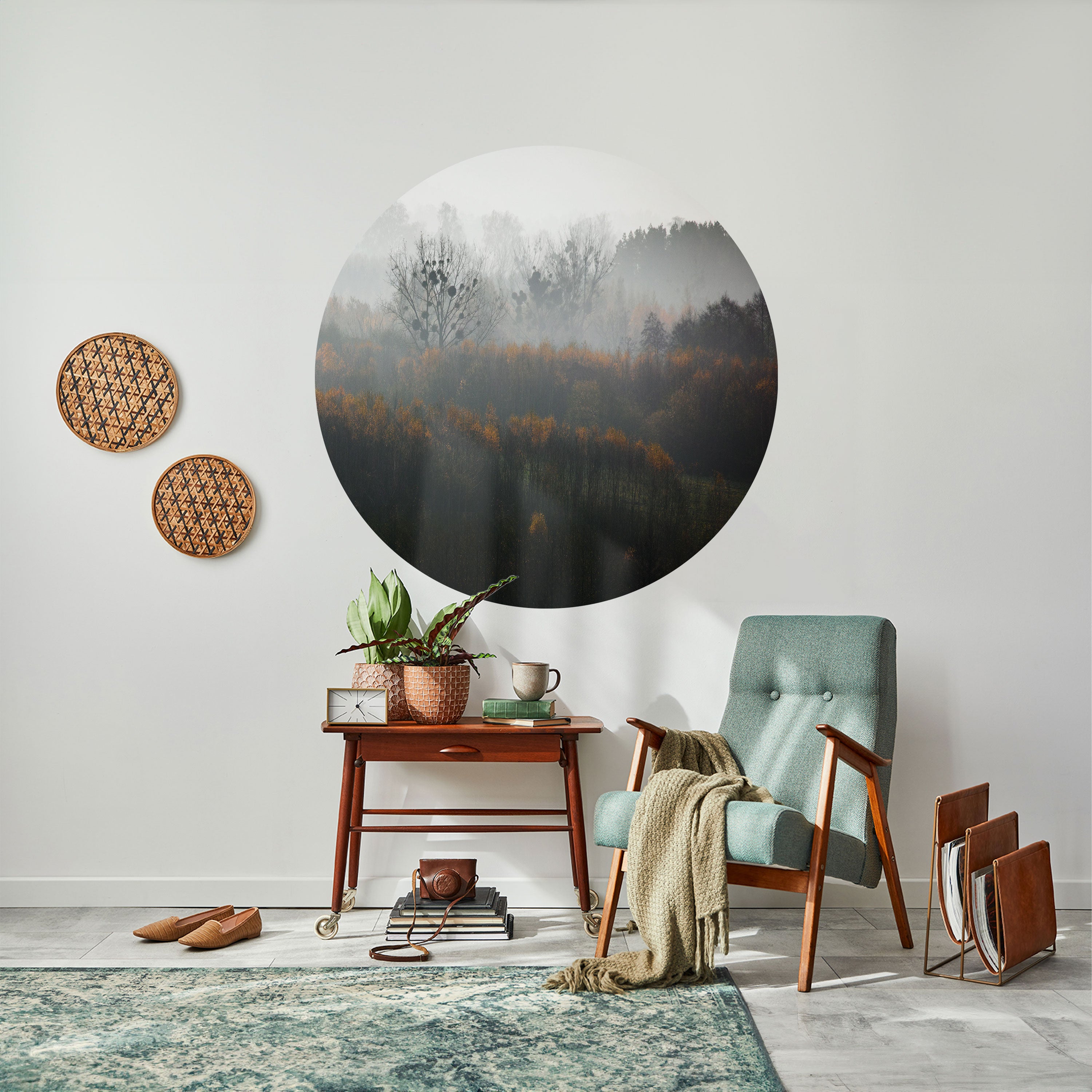 AUTUMNAL HAZE Naklejka okrągła