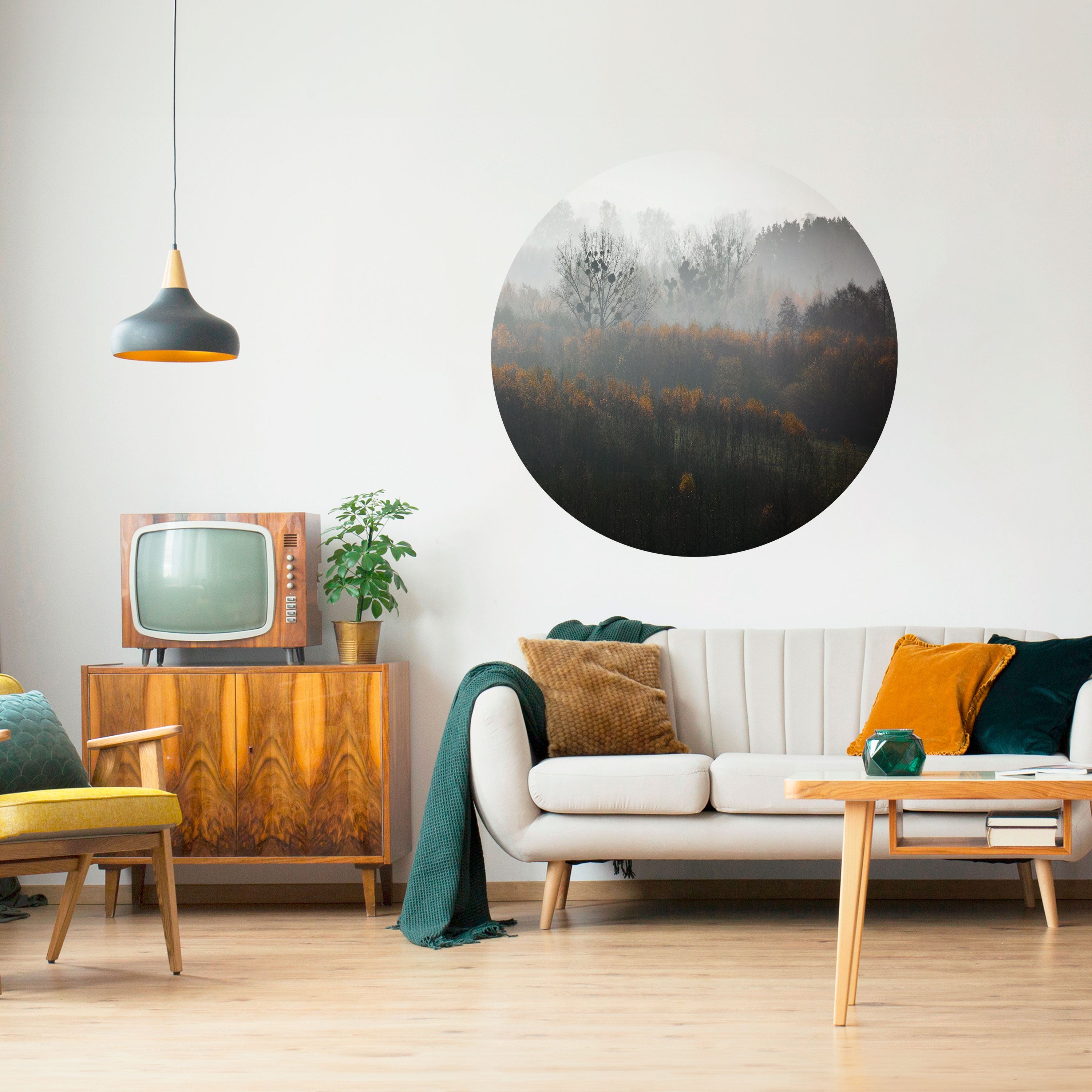 AUTUMNAL HAZE Naklejka okrągła