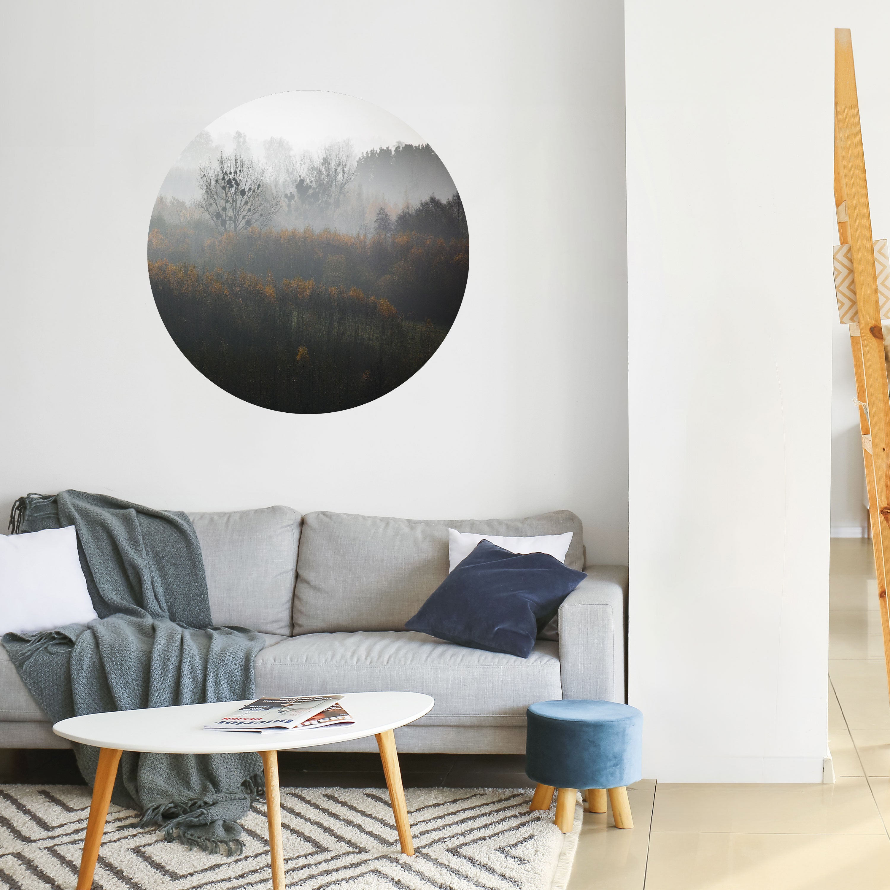 AUTUMNAL HAZE Naklejka okrągła
