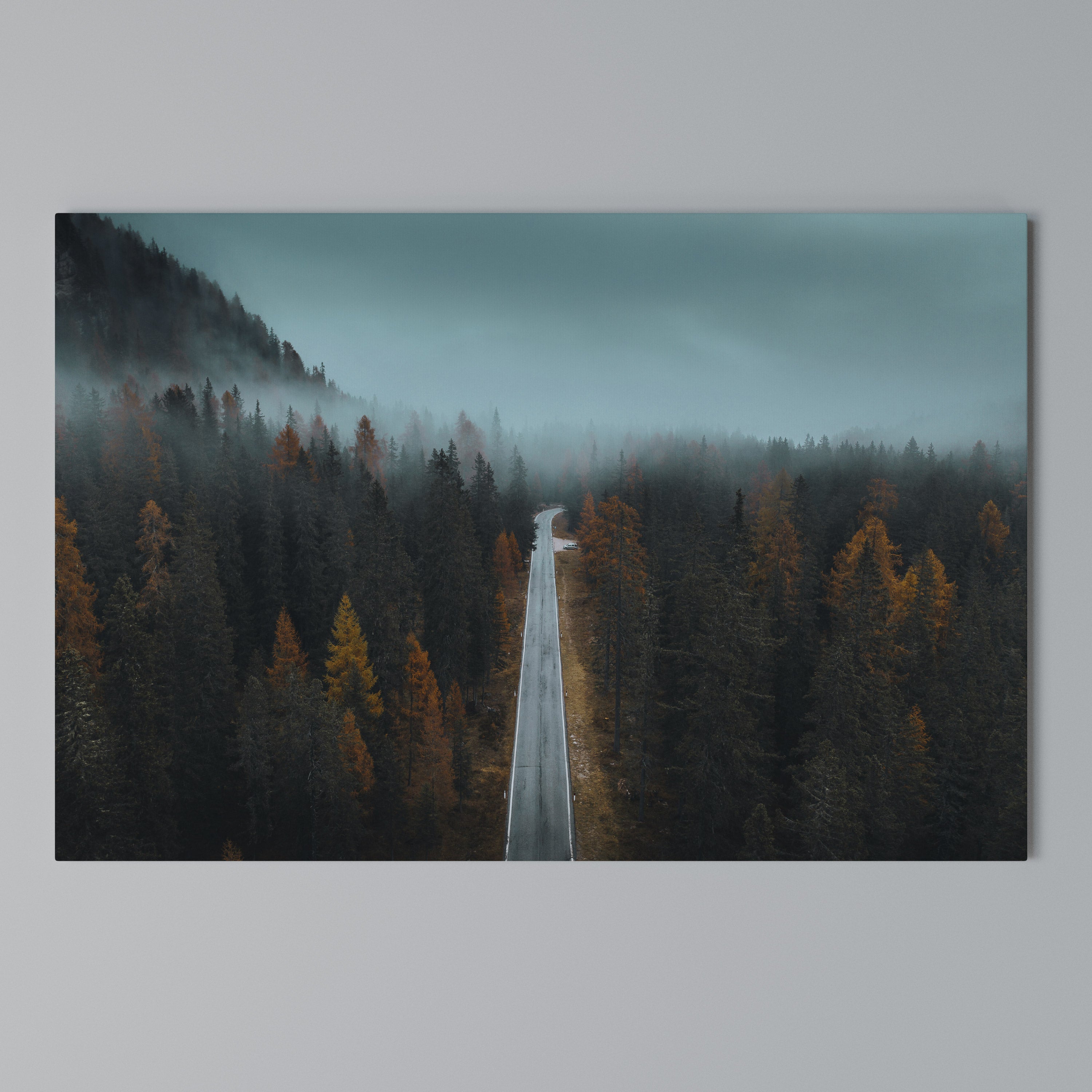 SERENE ROADWAY ESCAPE Poziomy obraz na płótnie