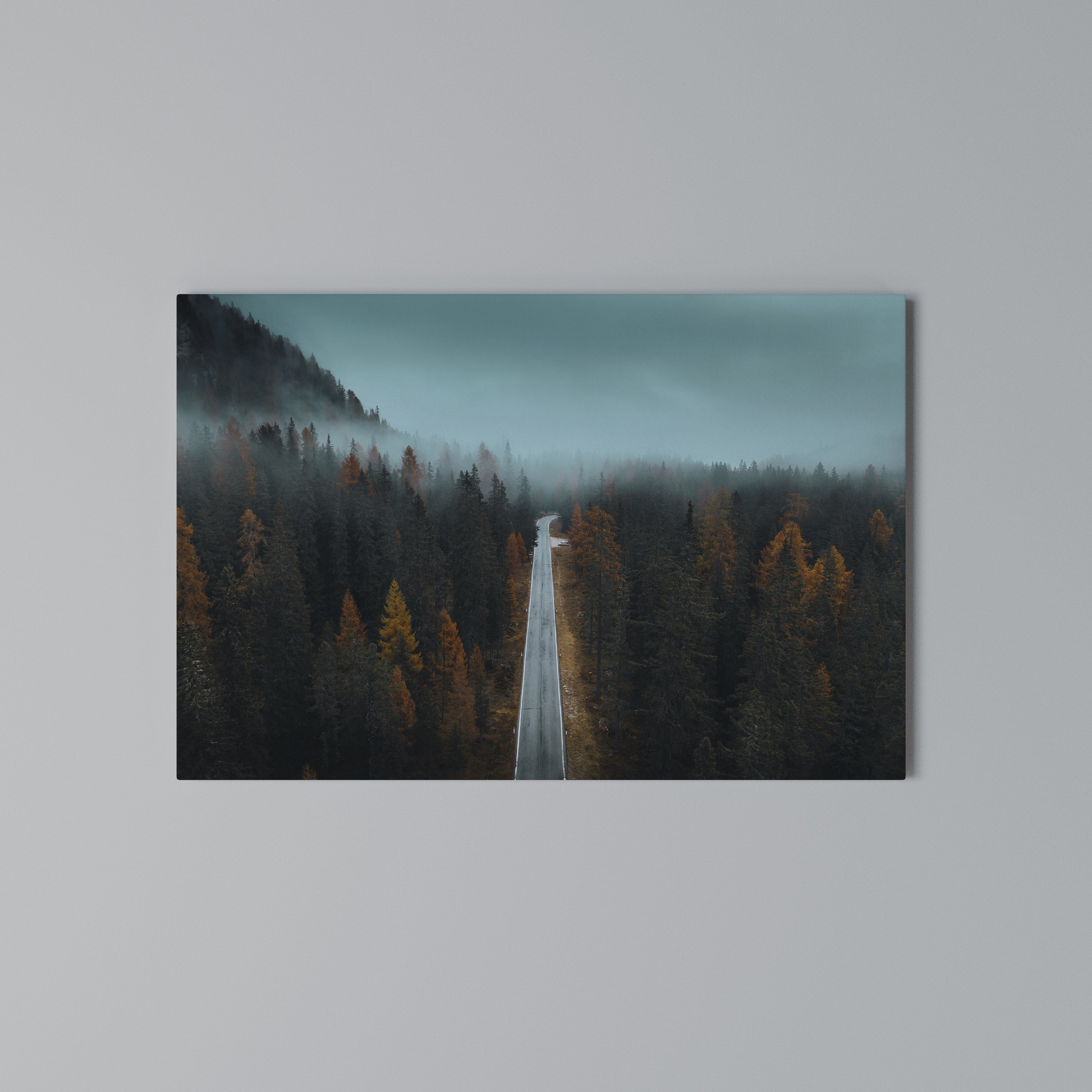 SERENE ROADWAY ESCAPE Poziomy obraz na płótnie