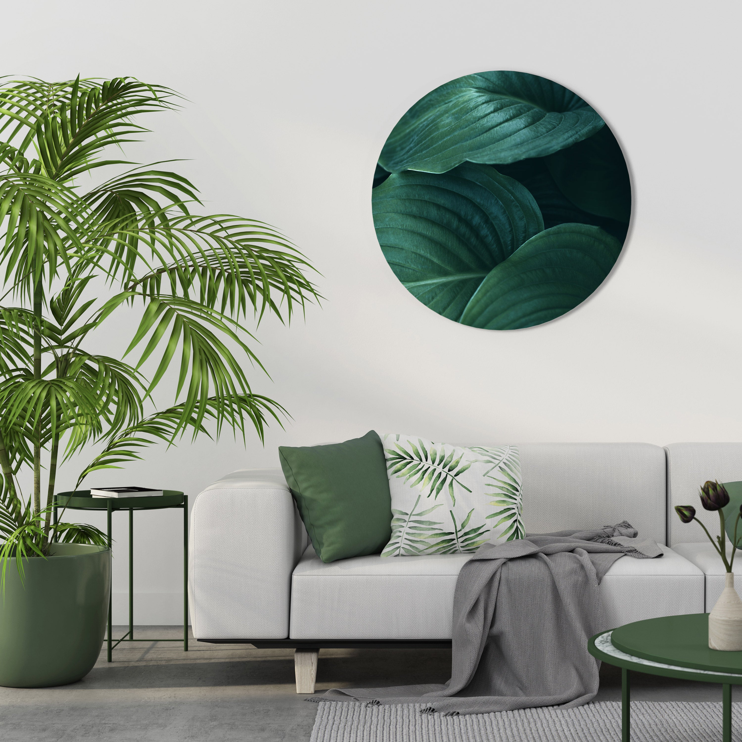 SUBTLE BOTANICAL HUES Obraz okrągły