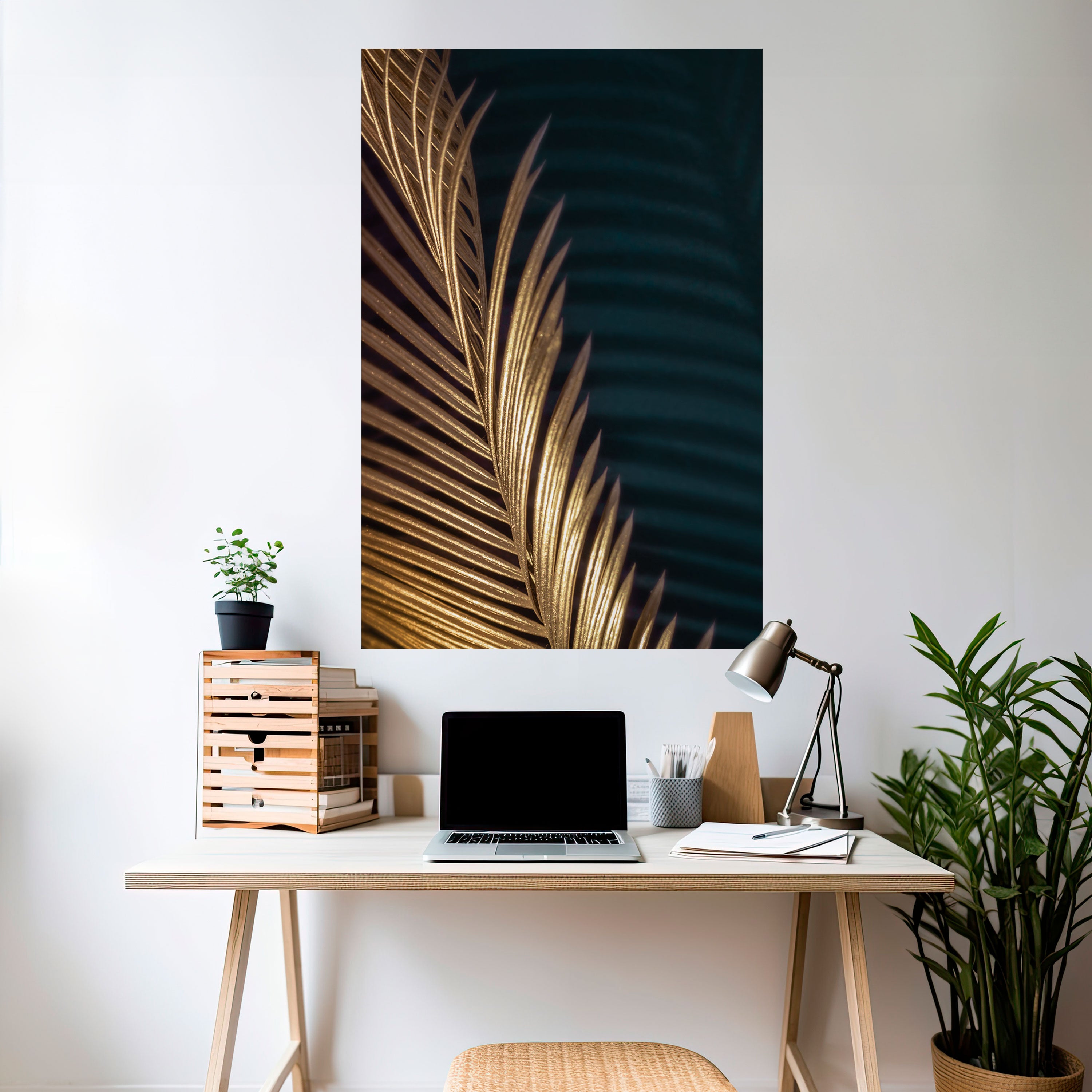 LUXE LEAF DANCE Naklejka/Plakat pionowy