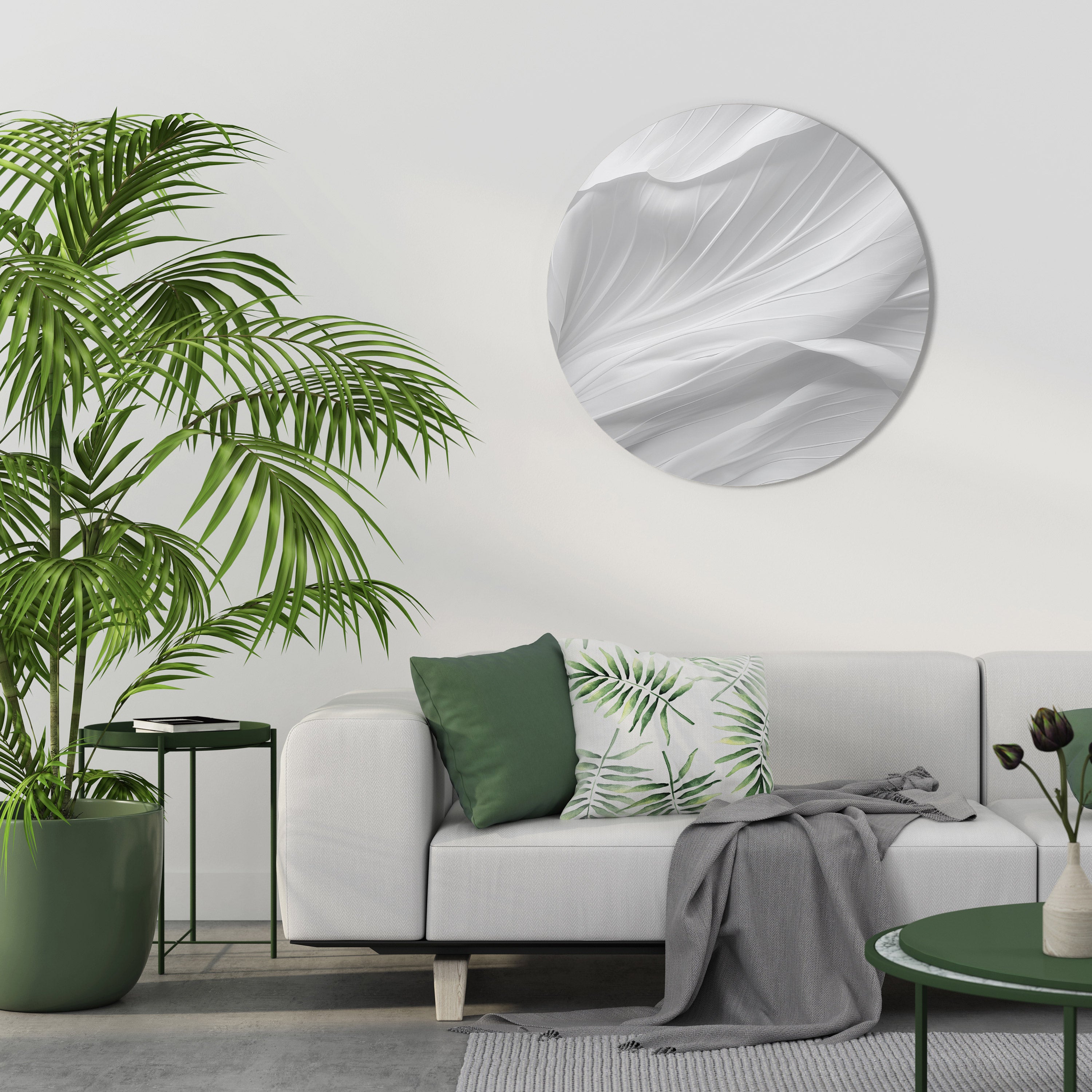 SILKEN SERENITY Obraz okrągły