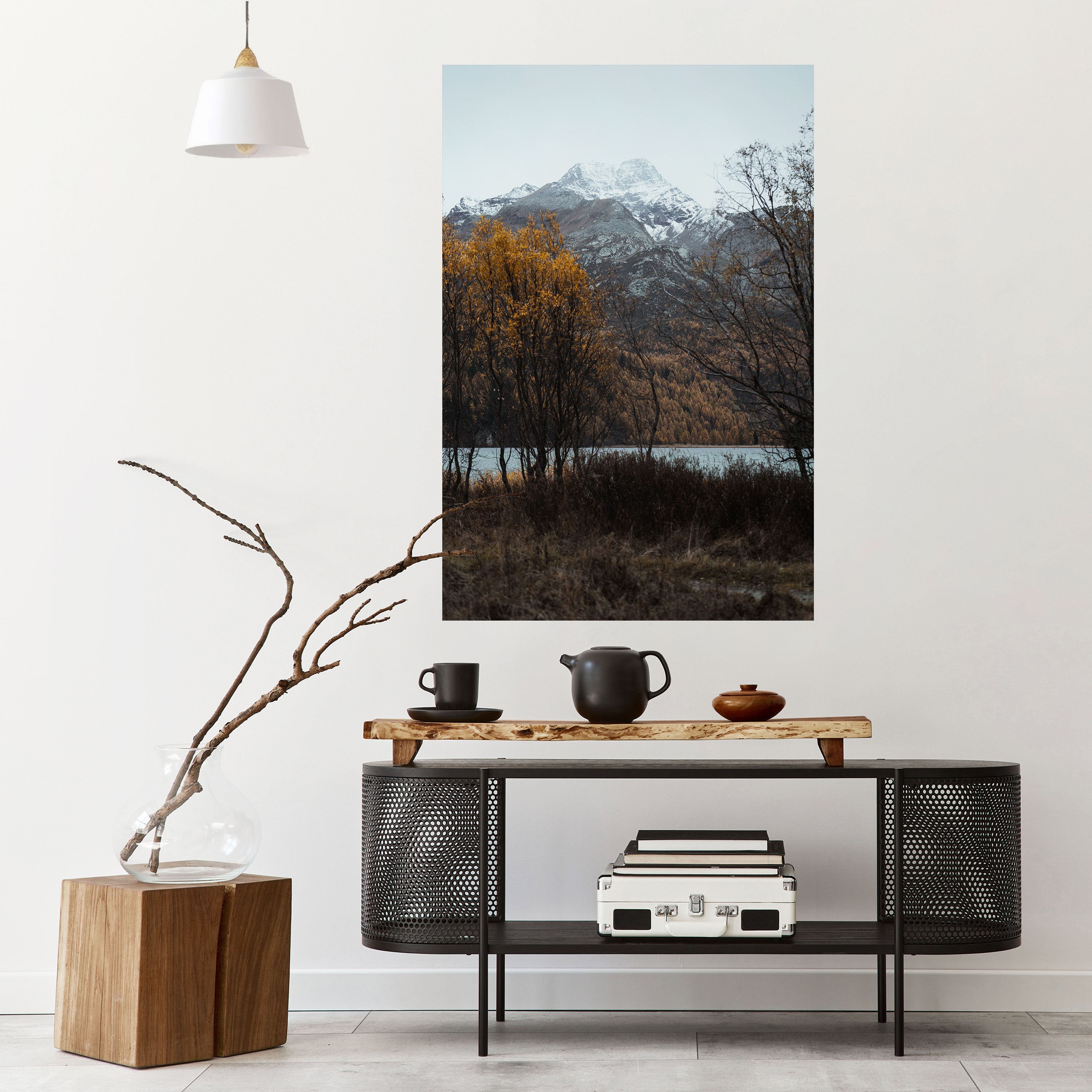 AUTUMN'S SILENT EMBRACE Naklejka/Plakat pionowy