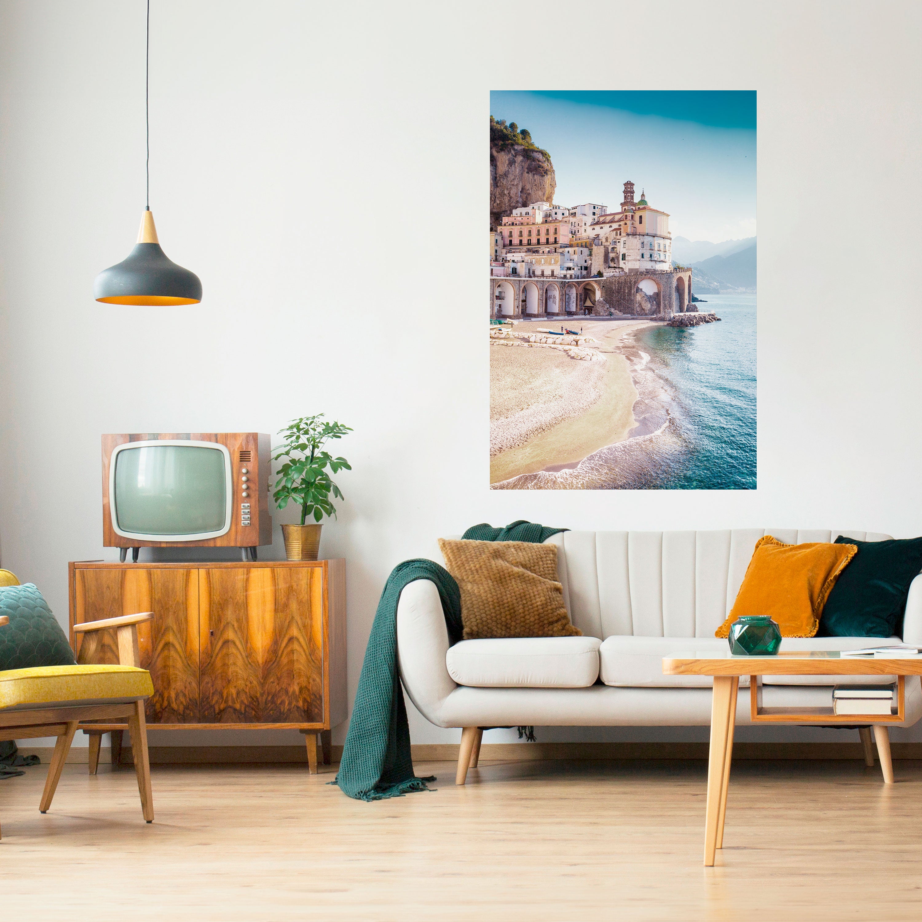 SEASIDE ARCHITECTURAL FANTASY Naklejka/Plakat pionowy