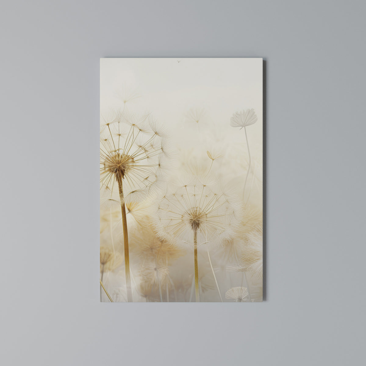 DREAMY DANDELION FIELDS Pionowy obraz na płótnie