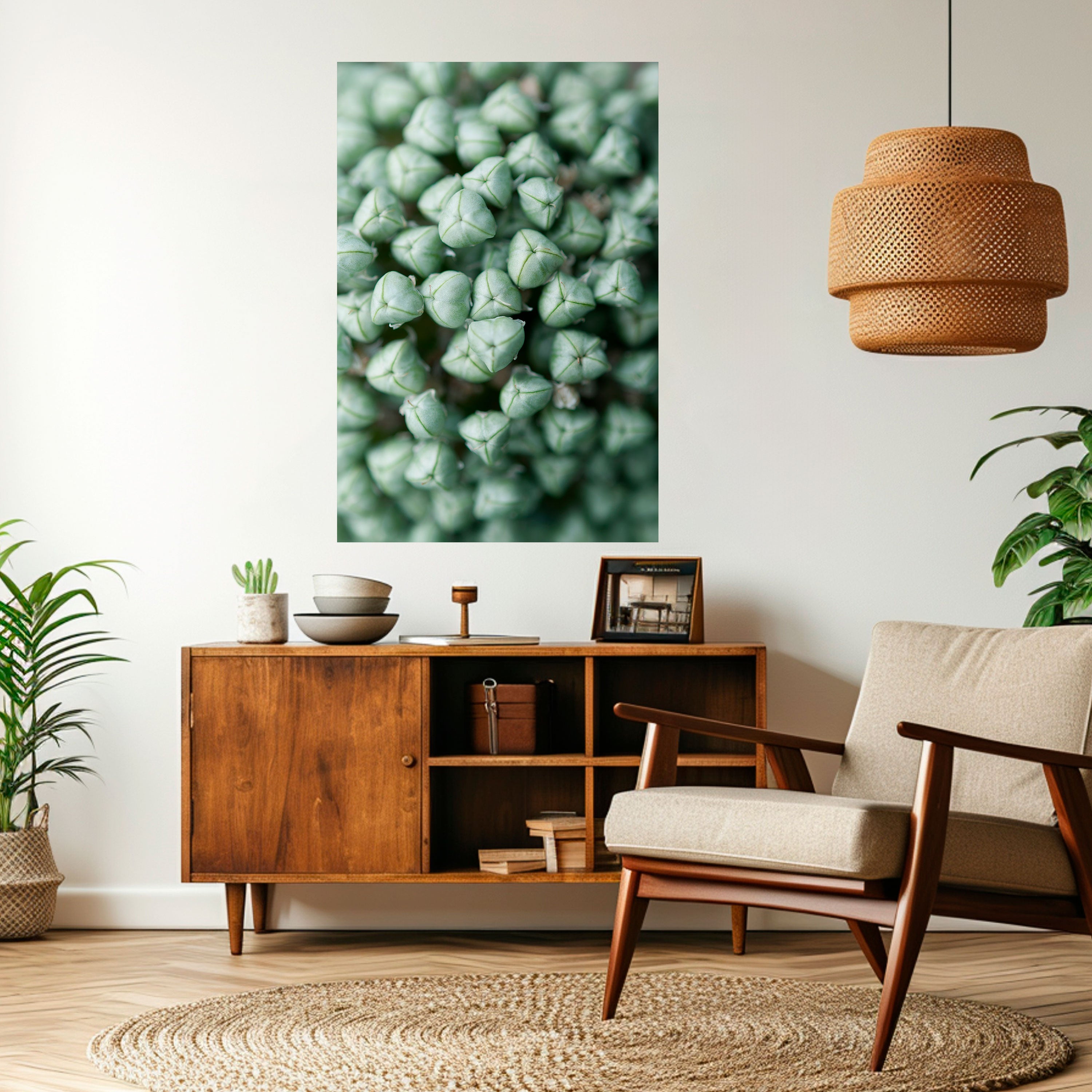 TEXTURED GREEN TIDBITS Naklejka/Plakat pionowy