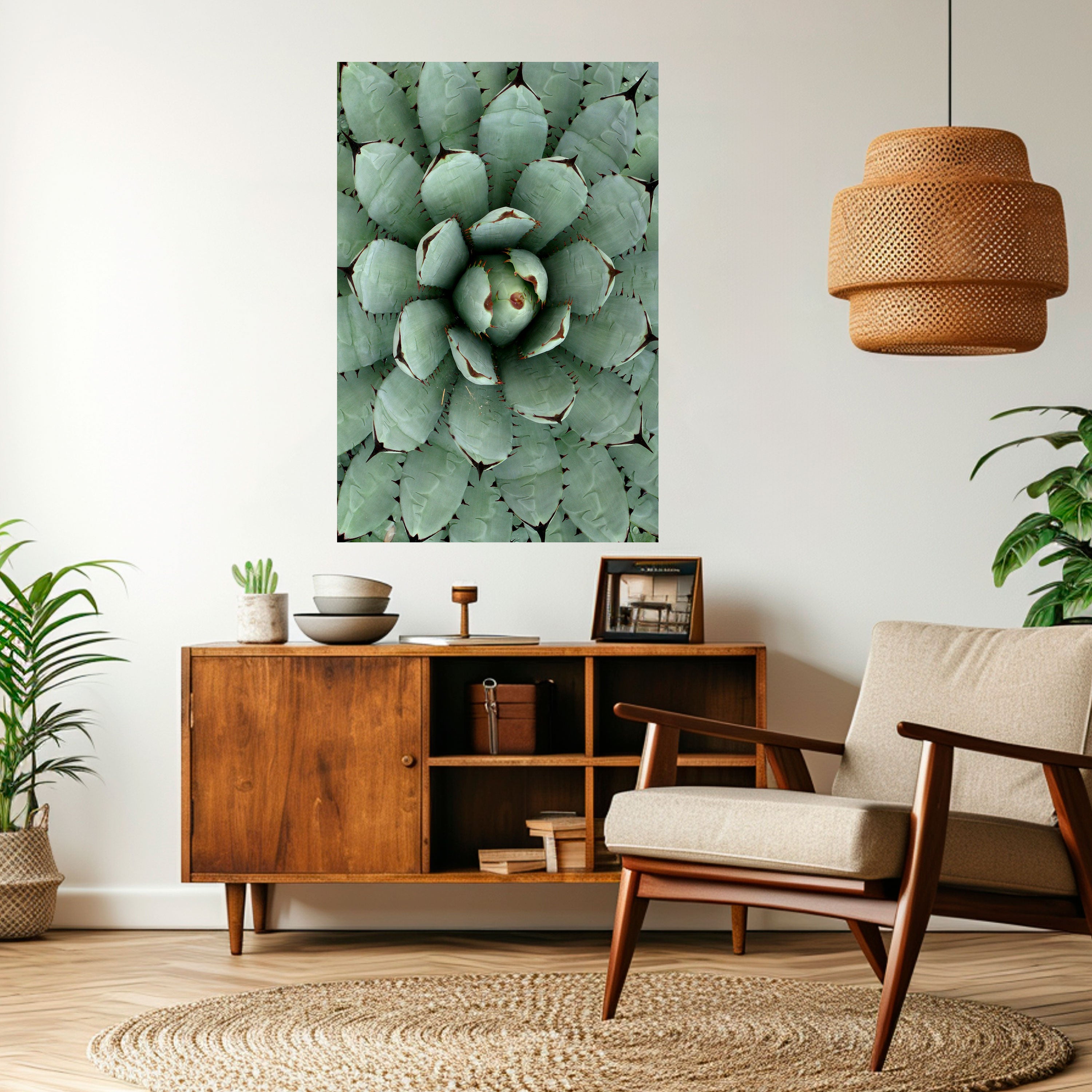 SUCCULENT SYMMETRY Naklejka/Plakat pionowy
